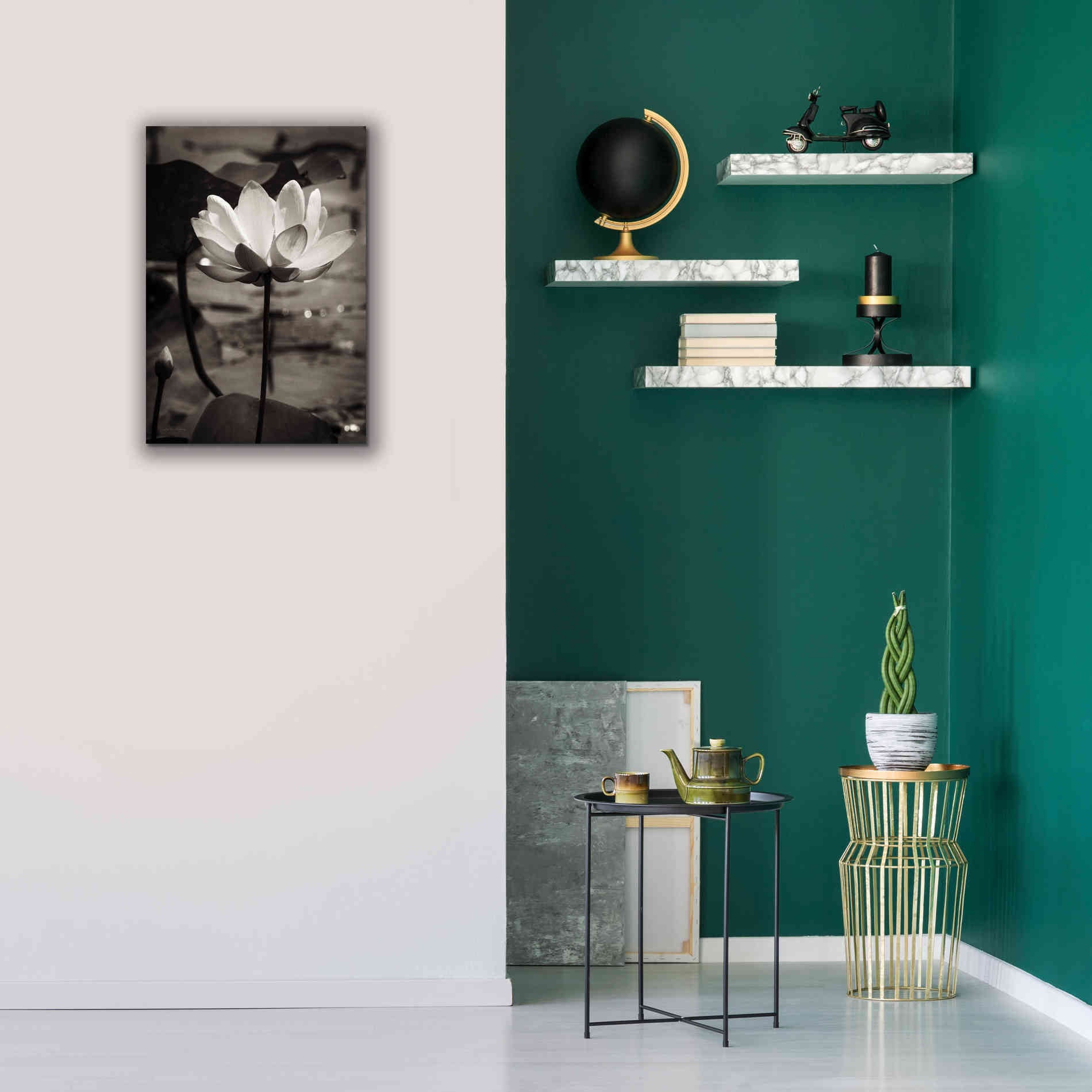 'Lotus Flower IX' by Debra Van Swearingen, Canvas Wall Art,18 x 26