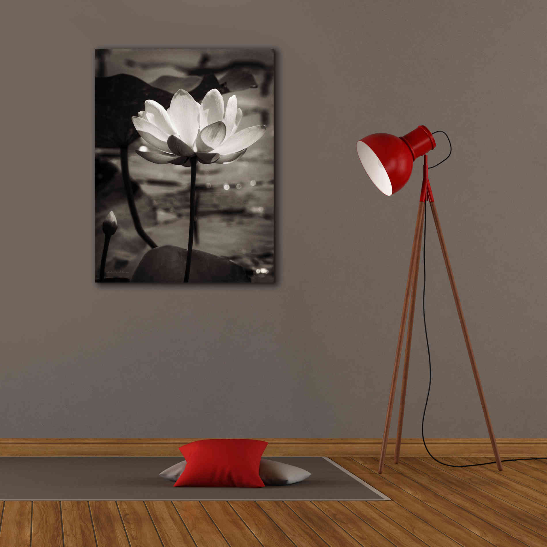 'Lotus Flower IX' by Debra Van Swearingen, Canvas Wall Art,26 x 34