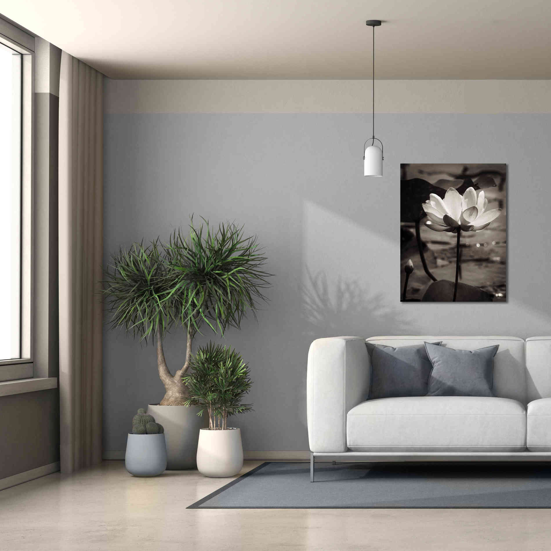 'Lotus Flower IX' by Debra Van Swearingen, Canvas Wall Art,26 x 34