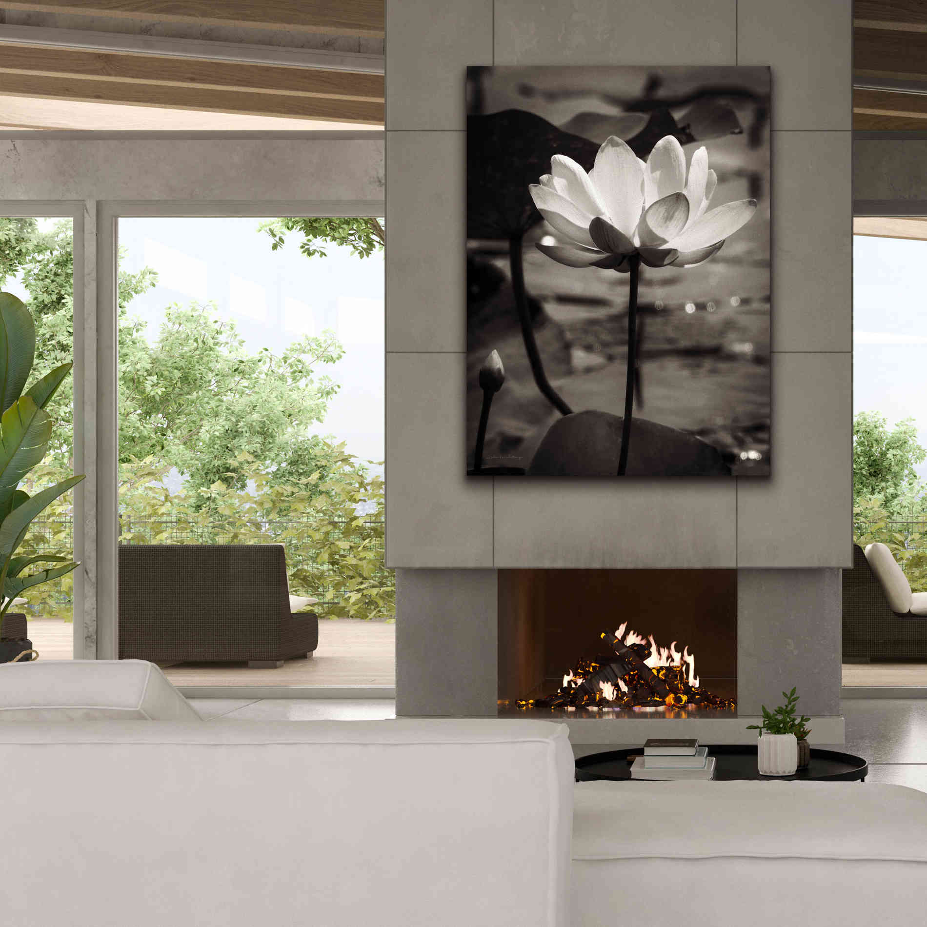 'Lotus Flower IX' by Debra Van Swearingen, Canvas Wall Art,40 x 54