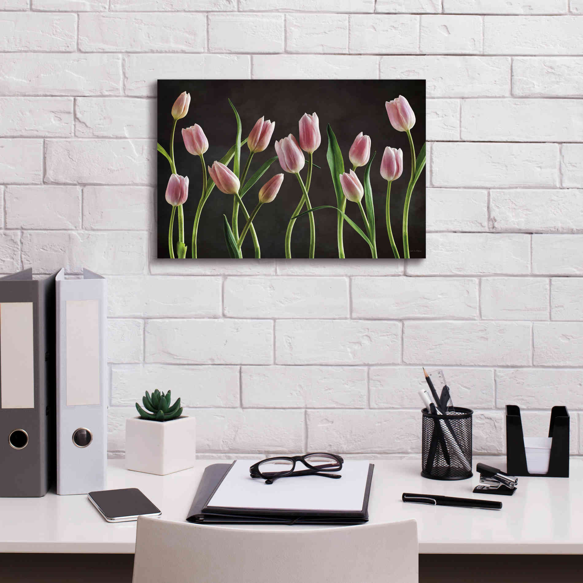 'Spring Tulips IX' by Debra Van Swearingen, Canvas Wall Art,18 x 12