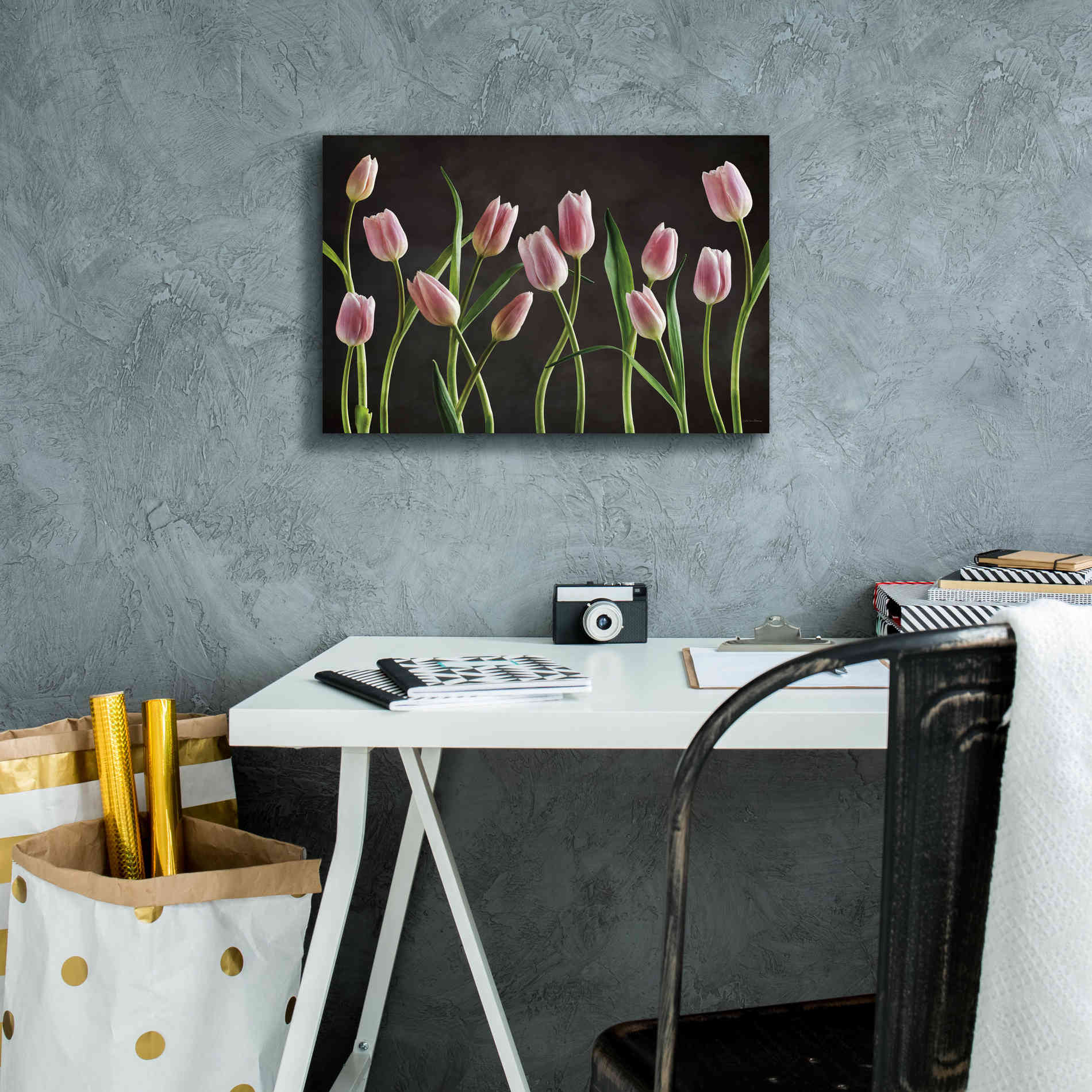 'Spring Tulips IX' by Debra Van Swearingen, Canvas Wall Art,18 x 12