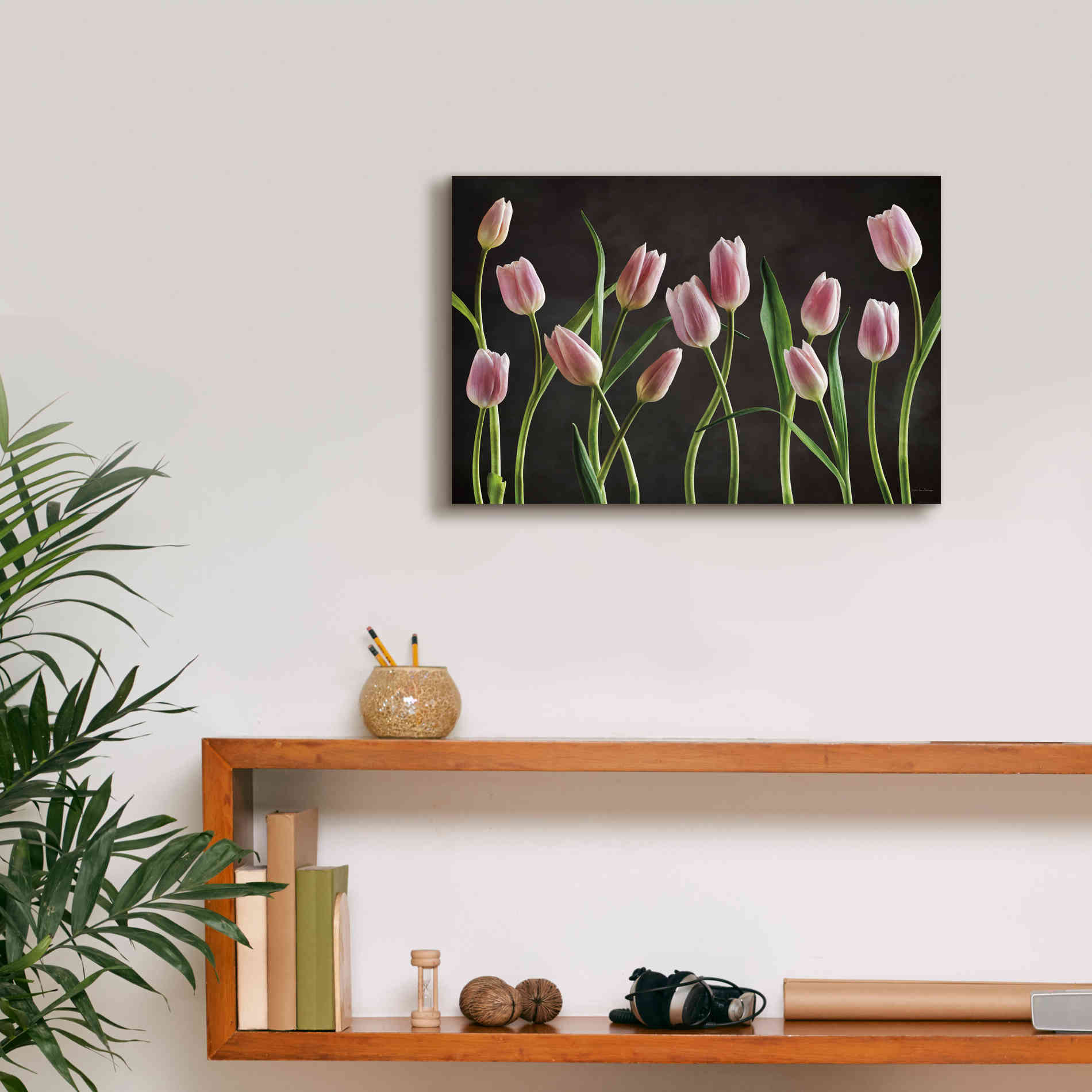 'Spring Tulips IX' by Debra Van Swearingen, Canvas Wall Art,18 x 12