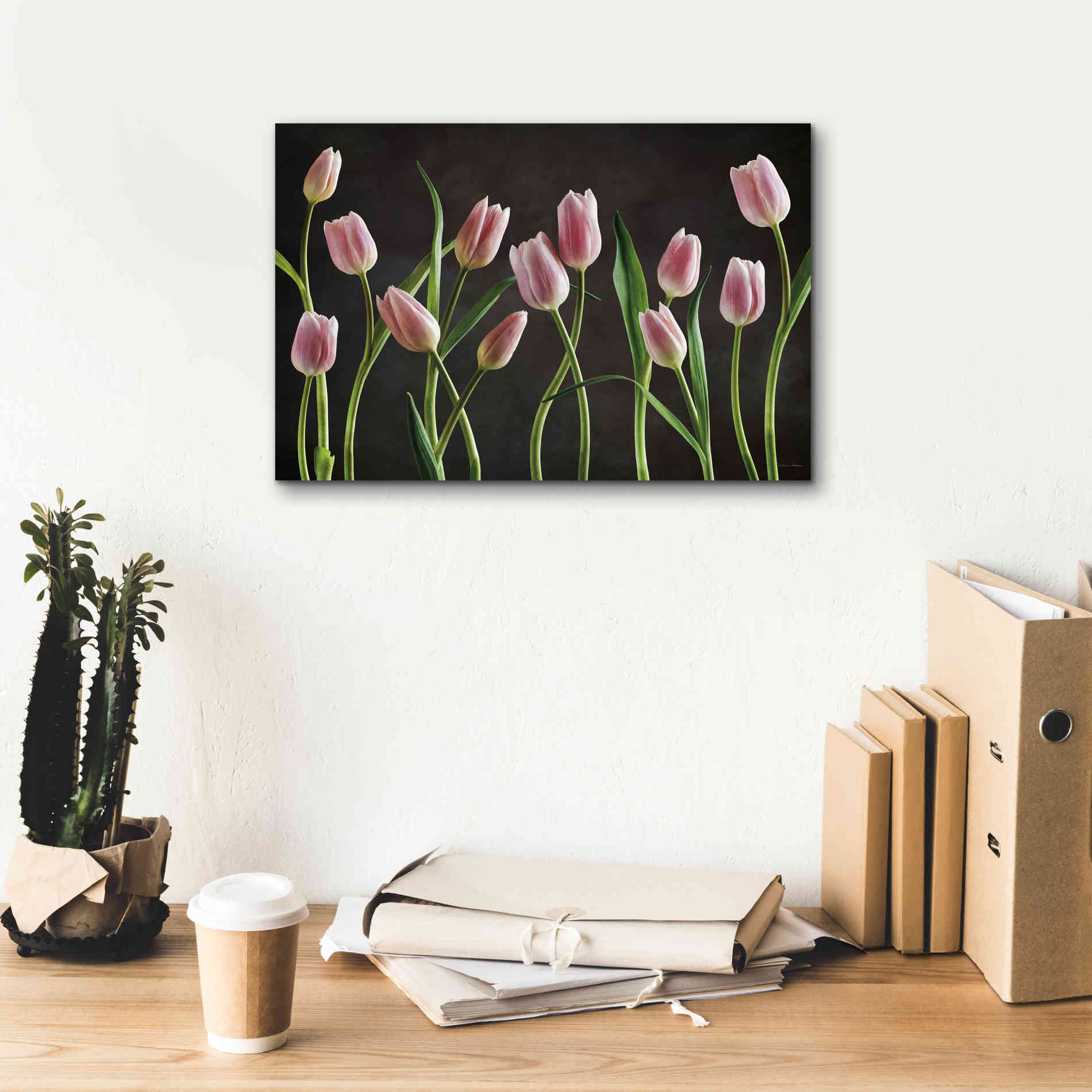 'Spring Tulips IX' by Debra Van Swearingen, Canvas Wall Art,18 x 12
