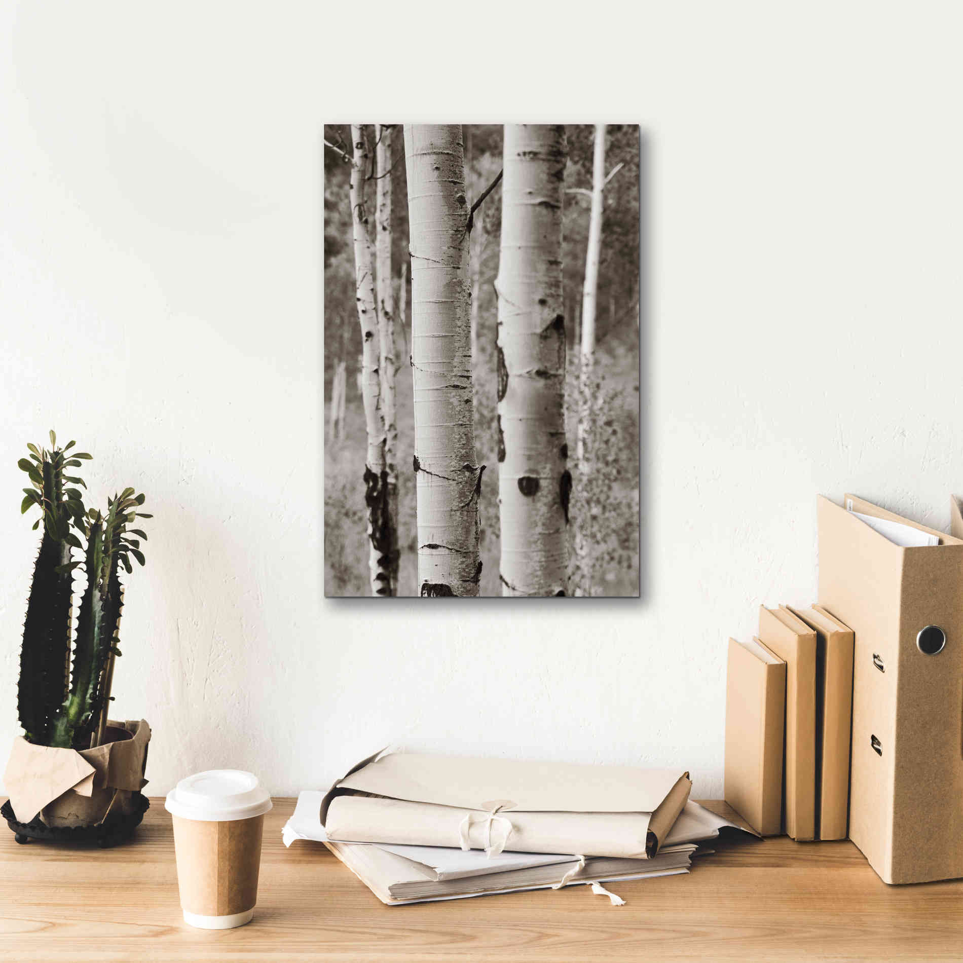 'Aspens II' by Debra Van Swearingen, Canvas Wall Art,12 x 18