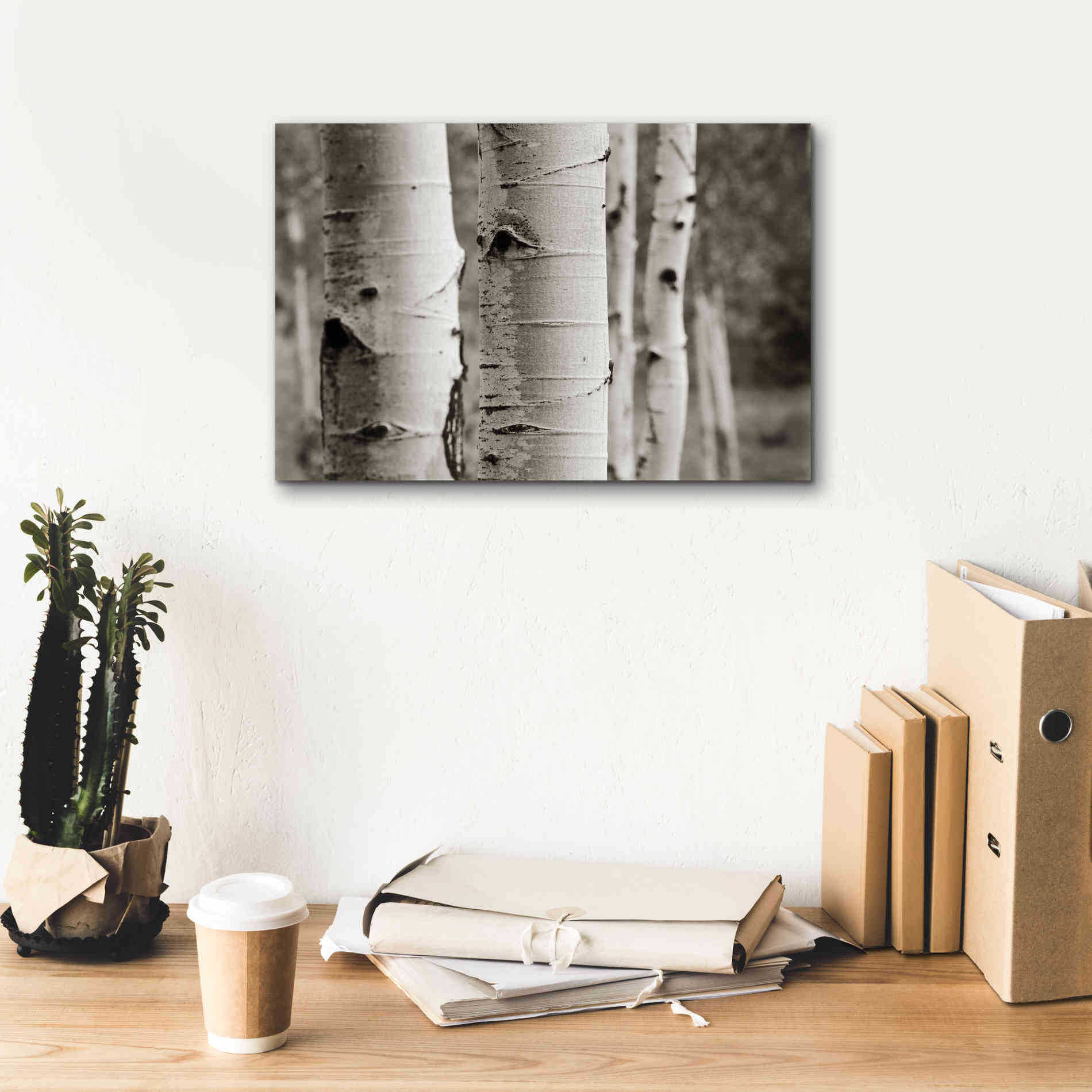 'Aspens III' by Debra Van Swearingen, Canvas Wall Art,18 x 12