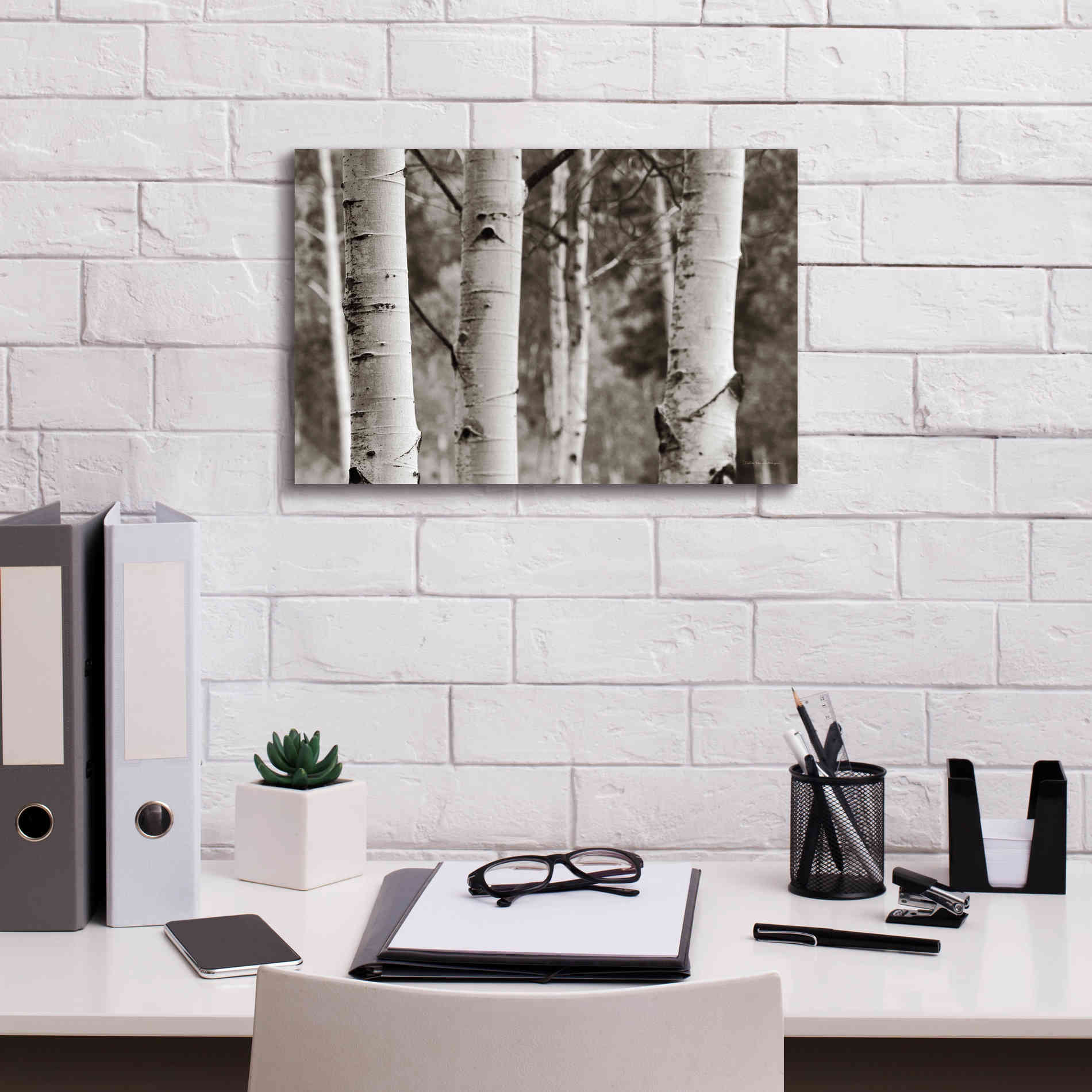 'Aspens IV' by Debra Van Swearingen, Canvas Wall Art,18 x 12