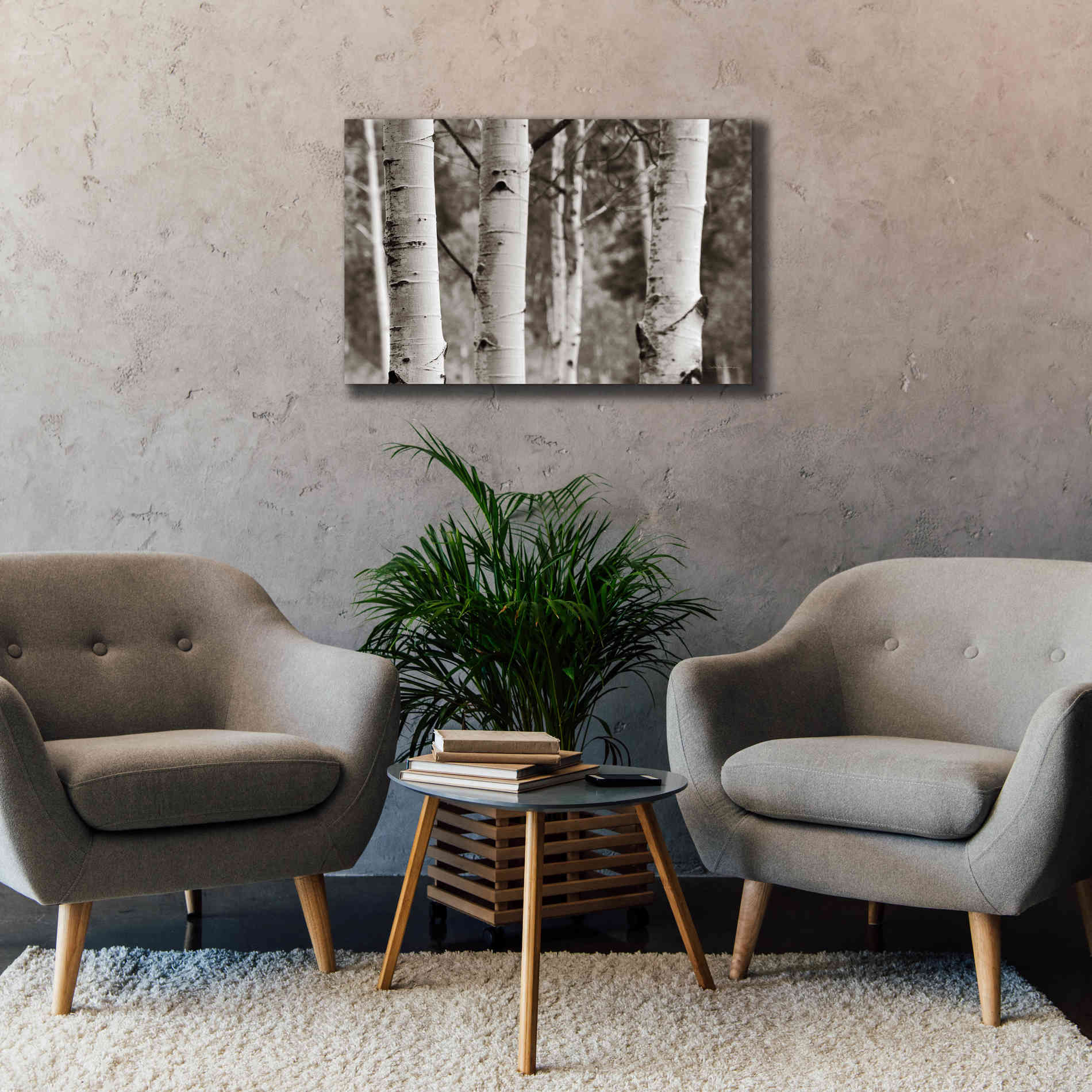 'Aspens IV' by Debra Van Swearingen, Canvas Wall Art,40 x 26
