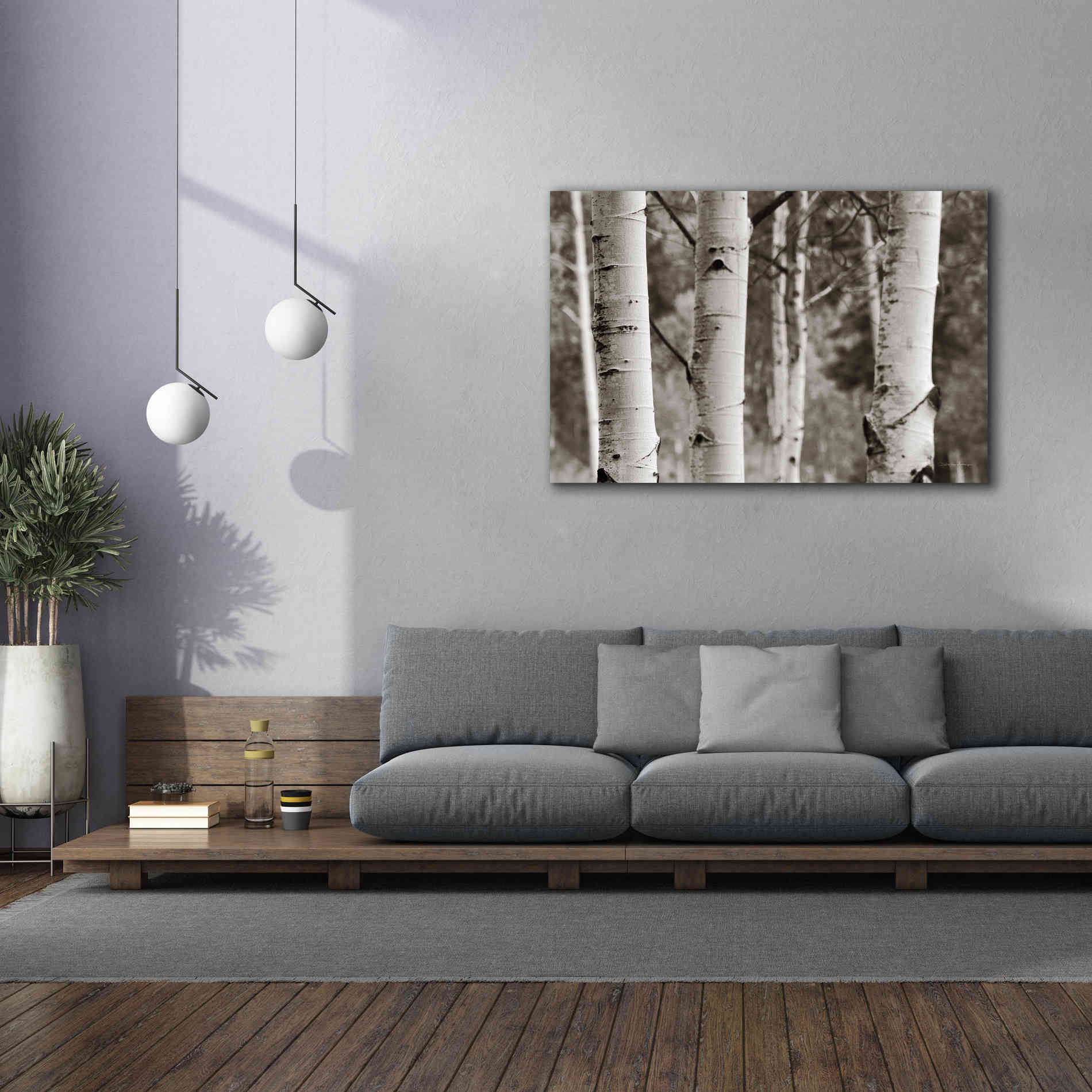 'Aspens IV' by Debra Van Swearingen, Canvas Wall Art,60 x 40