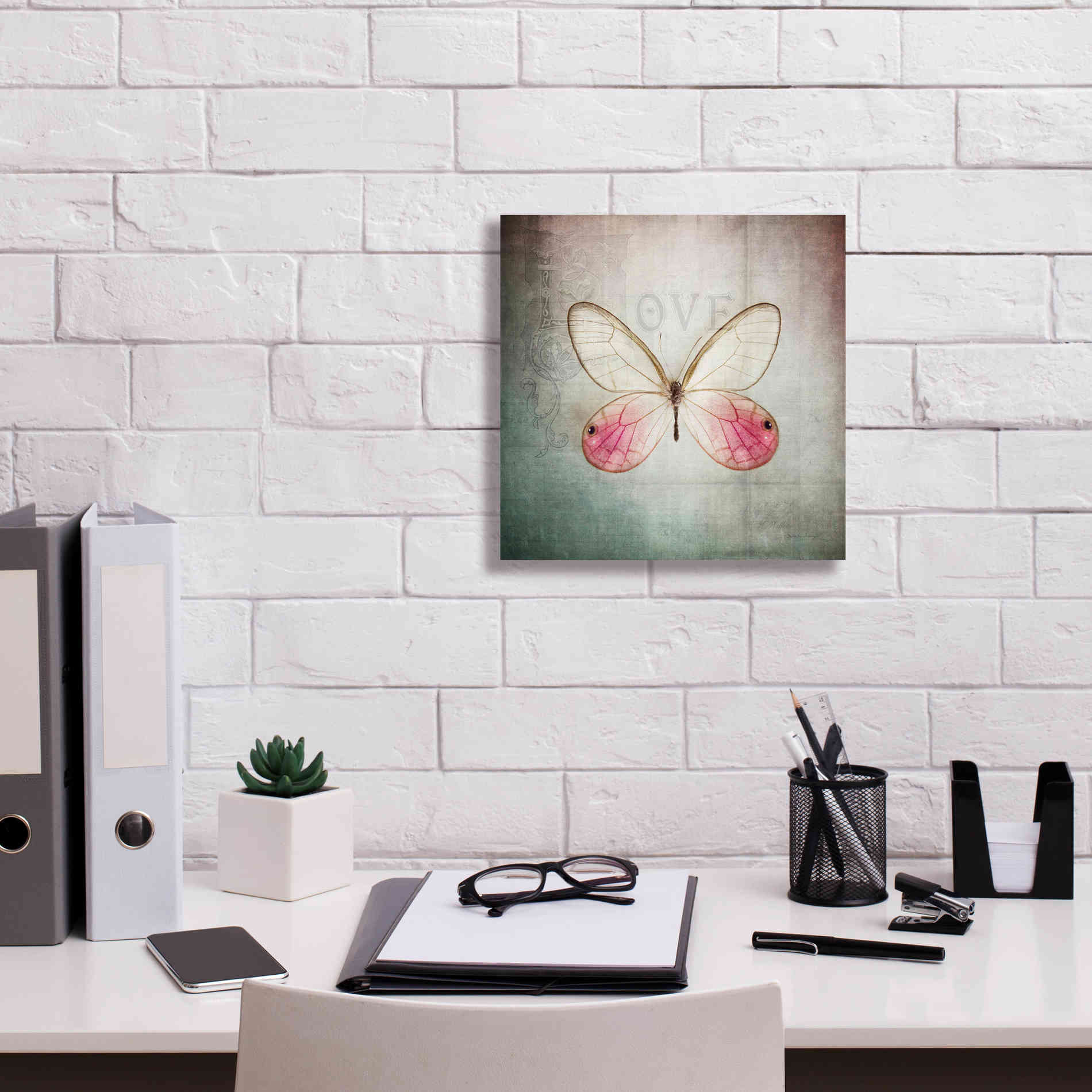 'French Butterfly I' by Debra Van Swearingen, Canvas Wall Art,12 x 12