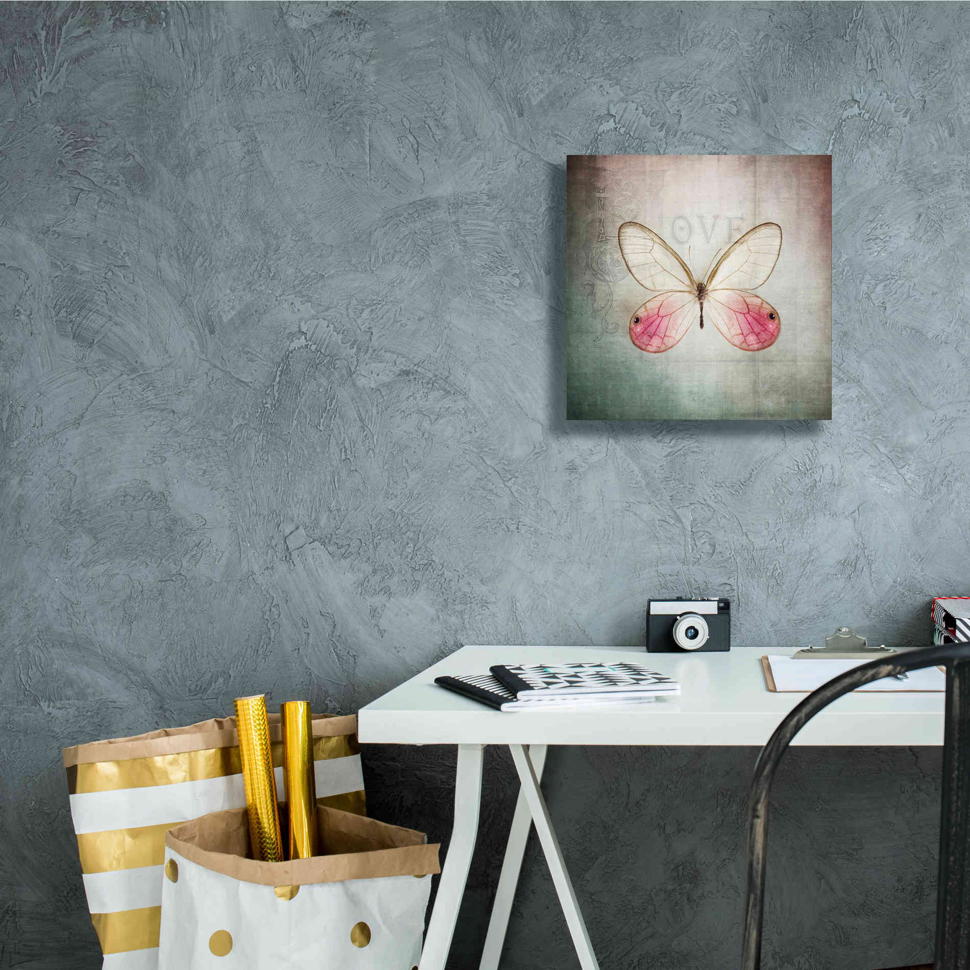 'French Butterfly I' by Debra Van Swearingen, Canvas Wall Art,12 x 12