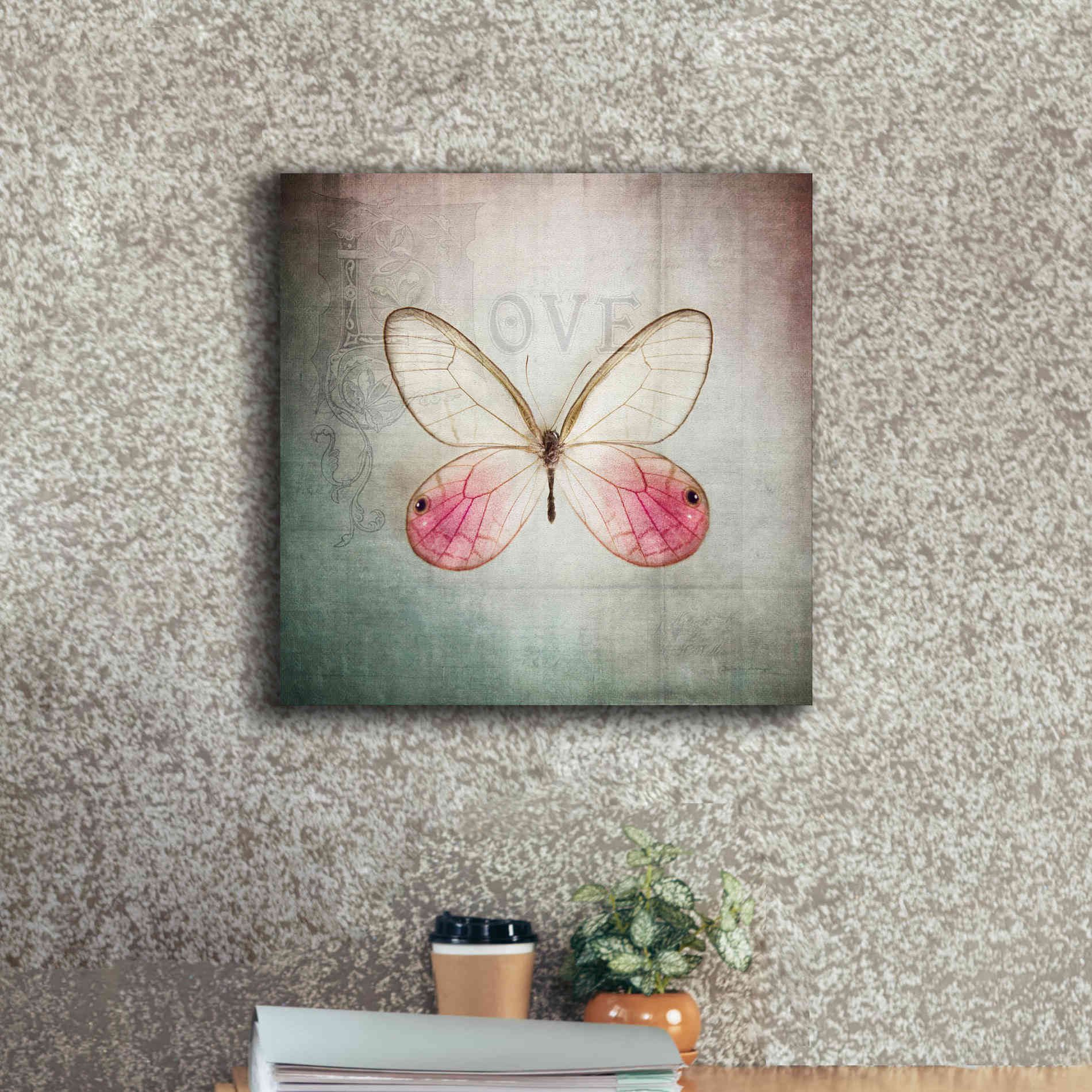 'French Butterfly I' by Debra Van Swearingen, Canvas Wall Art,18 x 18