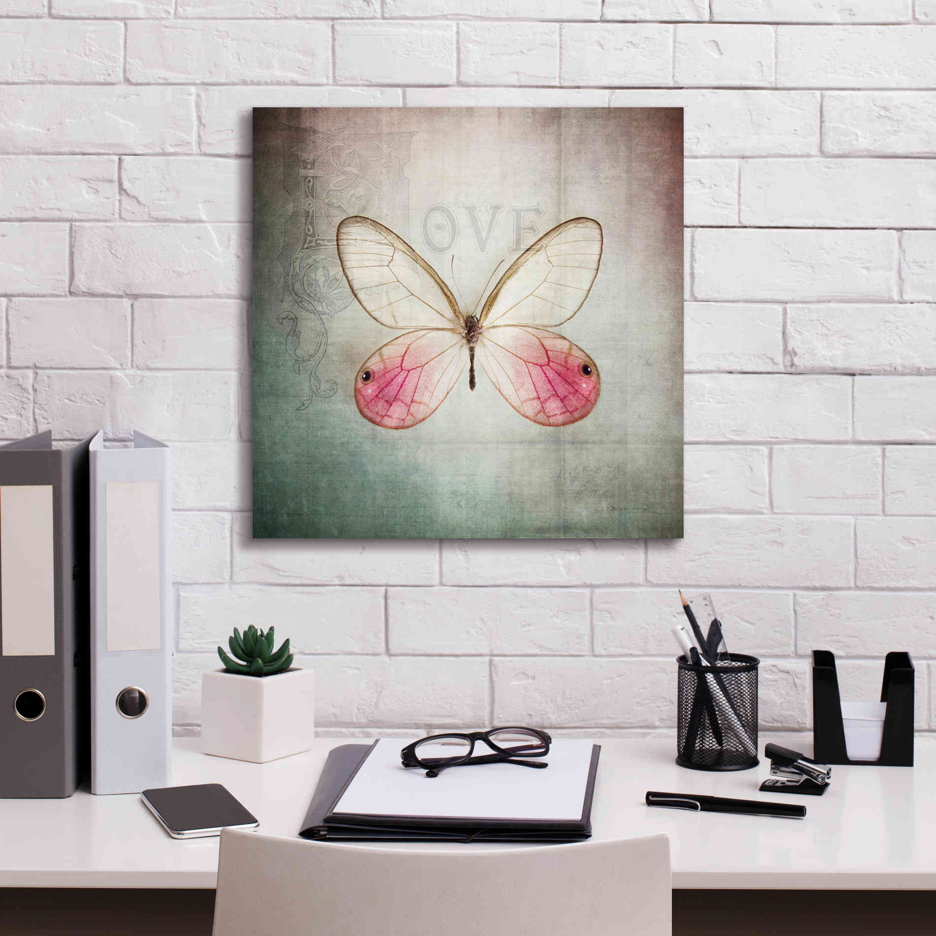 'French Butterfly I' by Debra Van Swearingen, Canvas Wall Art,18 x 18