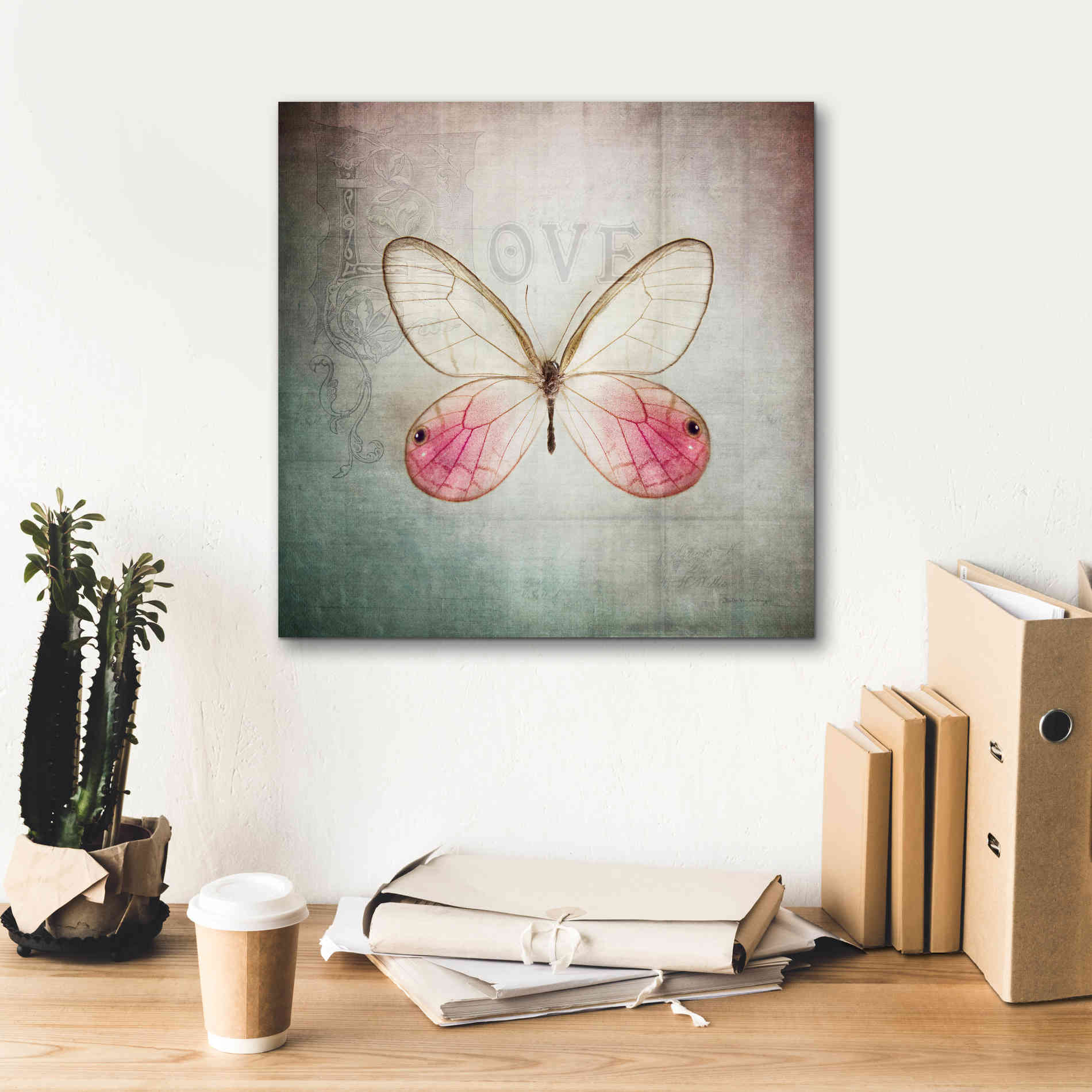 'French Butterfly I' by Debra Van Swearingen, Canvas Wall Art,18 x 18