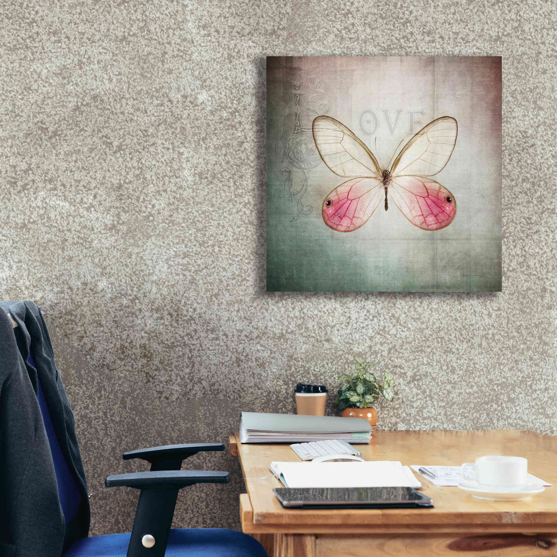 'French Butterfly I' by Debra Van Swearingen, Canvas Wall Art,26 x 26