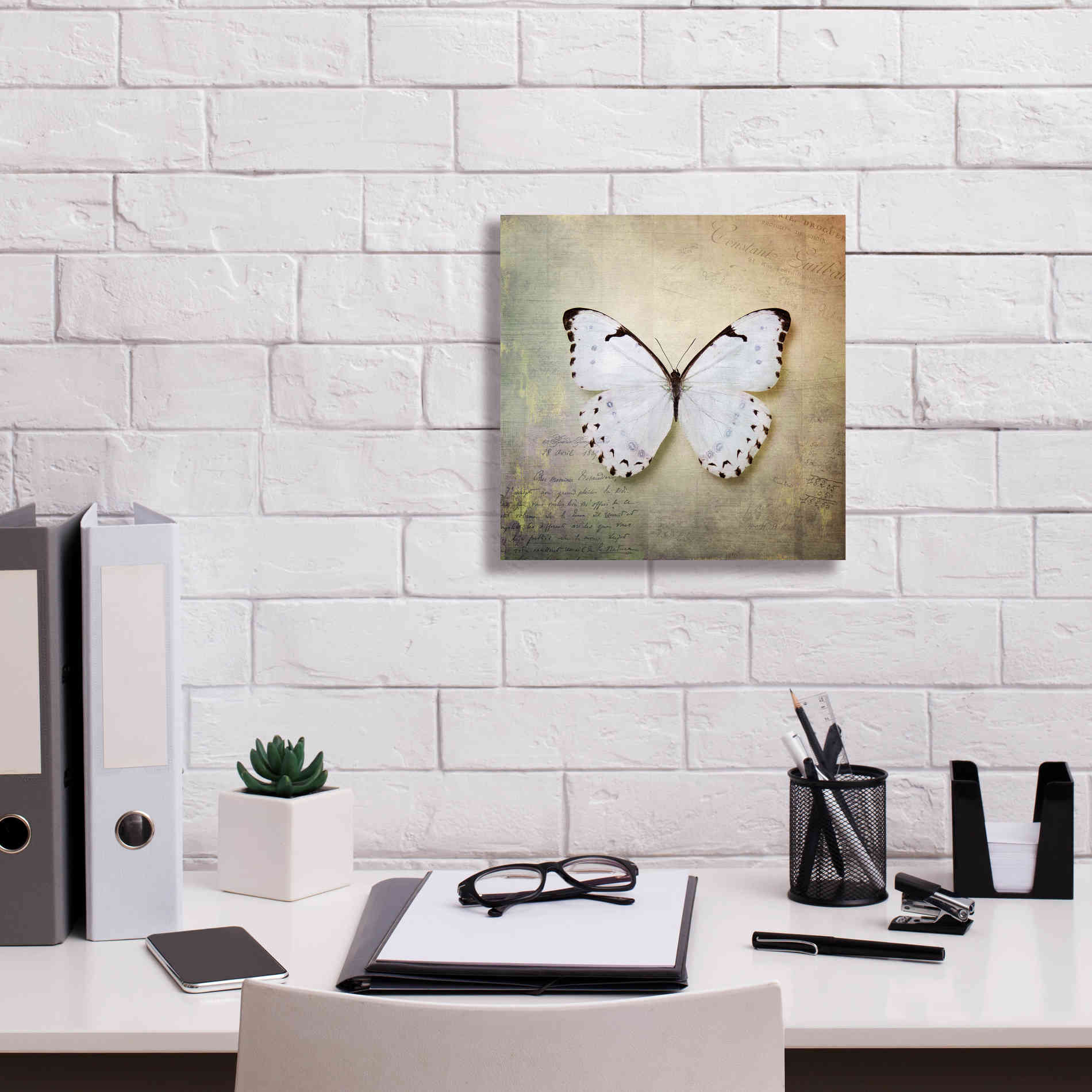 'French Butterfly II' by Debra Van Swearingen, Canvas Wall Art,12 x 12