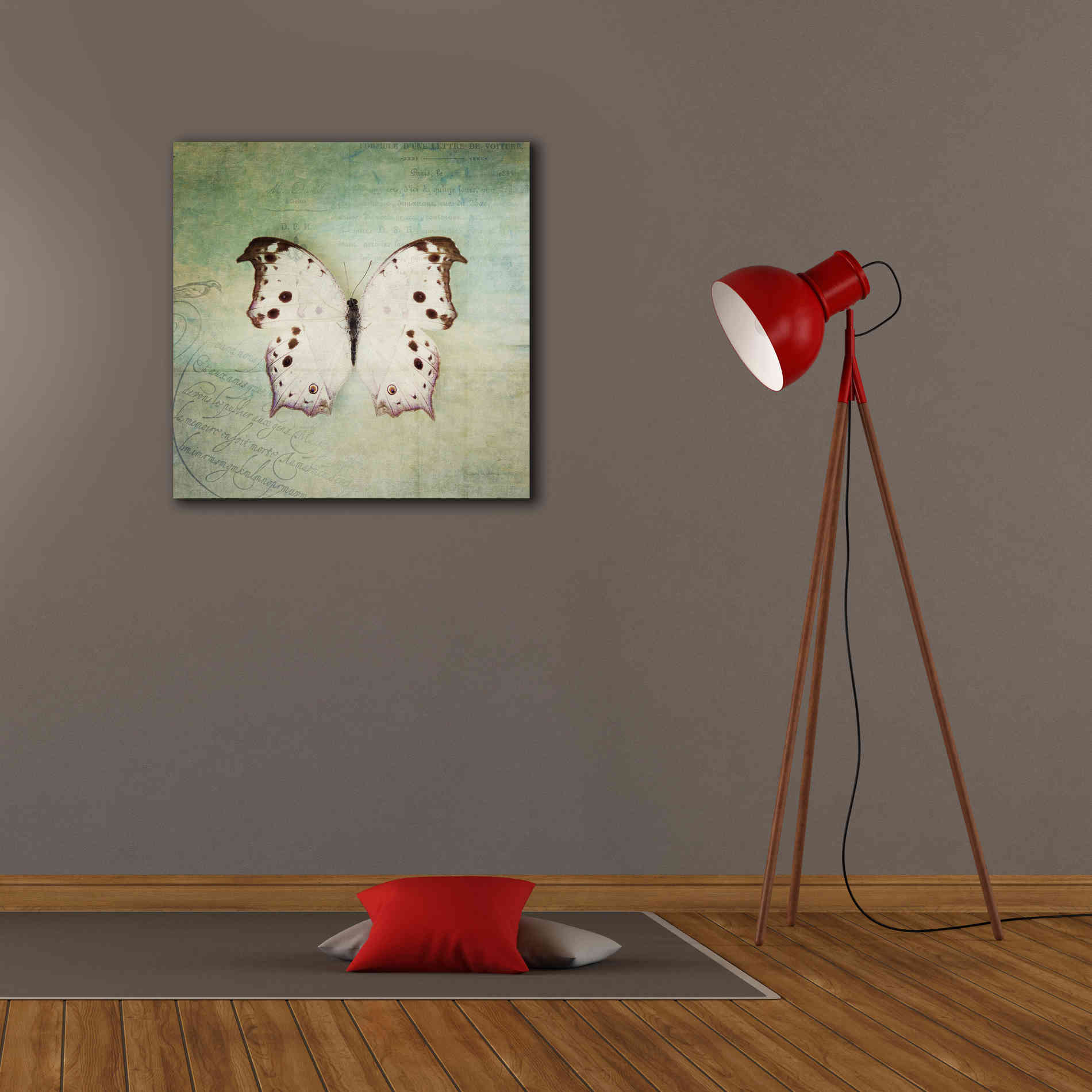 'French Butterfly IV' by Debra Van Swearingen, Canvas Wall Art,26 x 26