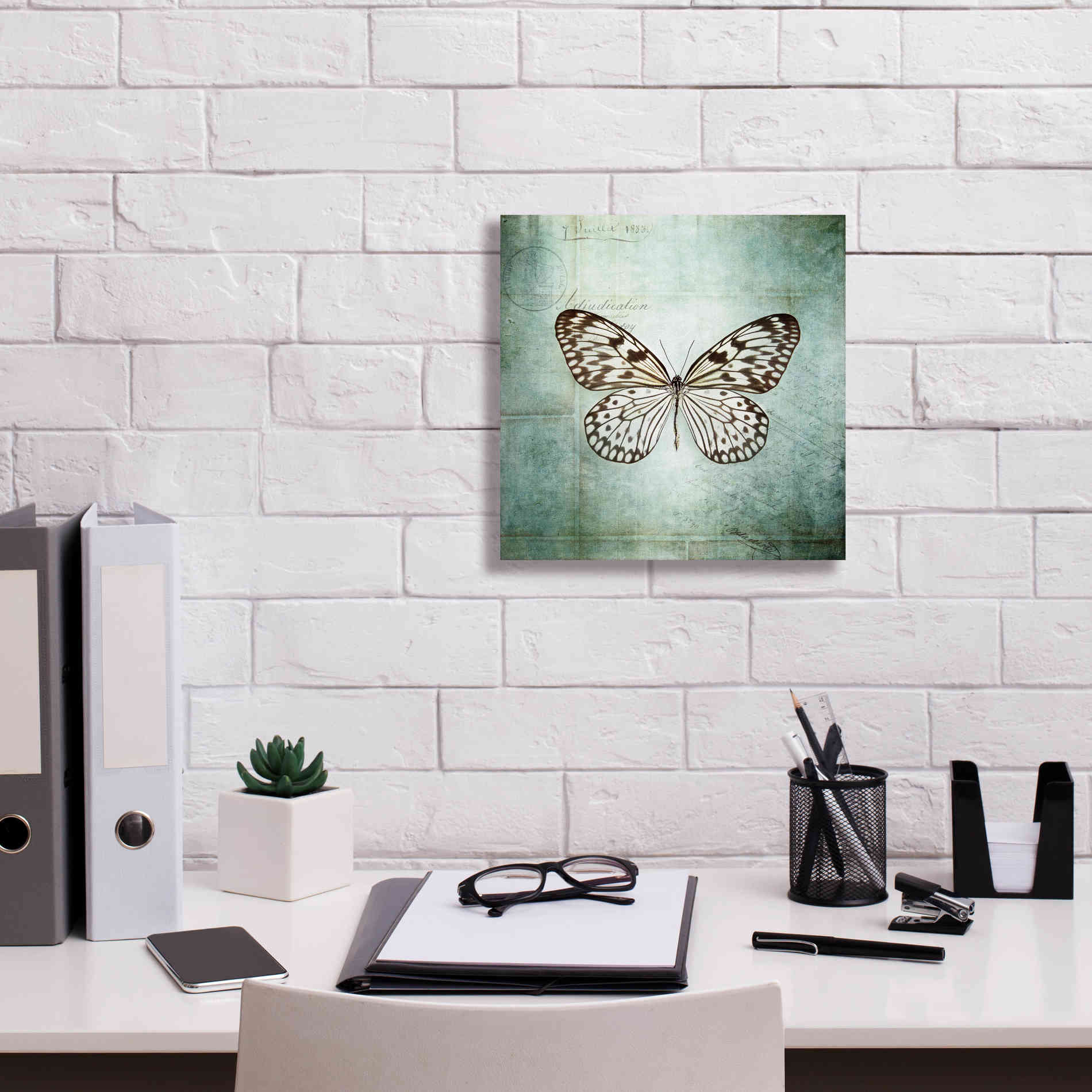 'French Butterfly V' by Debra Van Swearingen, Canvas Wall Art,12 x 12