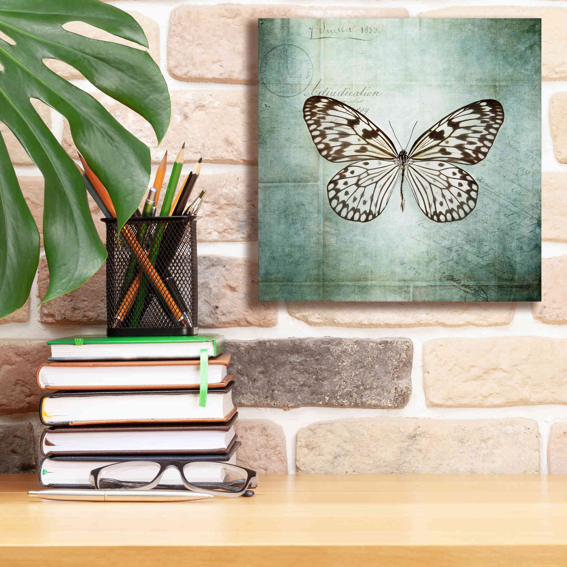 'French Butterfly V' by Debra Van Swearingen, Canvas Wall Art,12 x 12