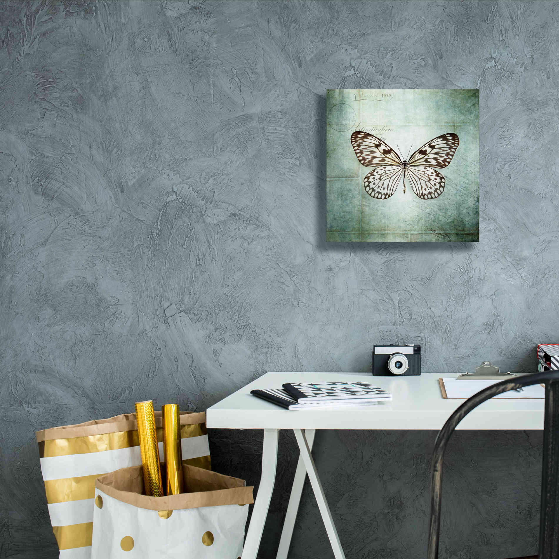 'French Butterfly V' by Debra Van Swearingen, Canvas Wall Art,12 x 12