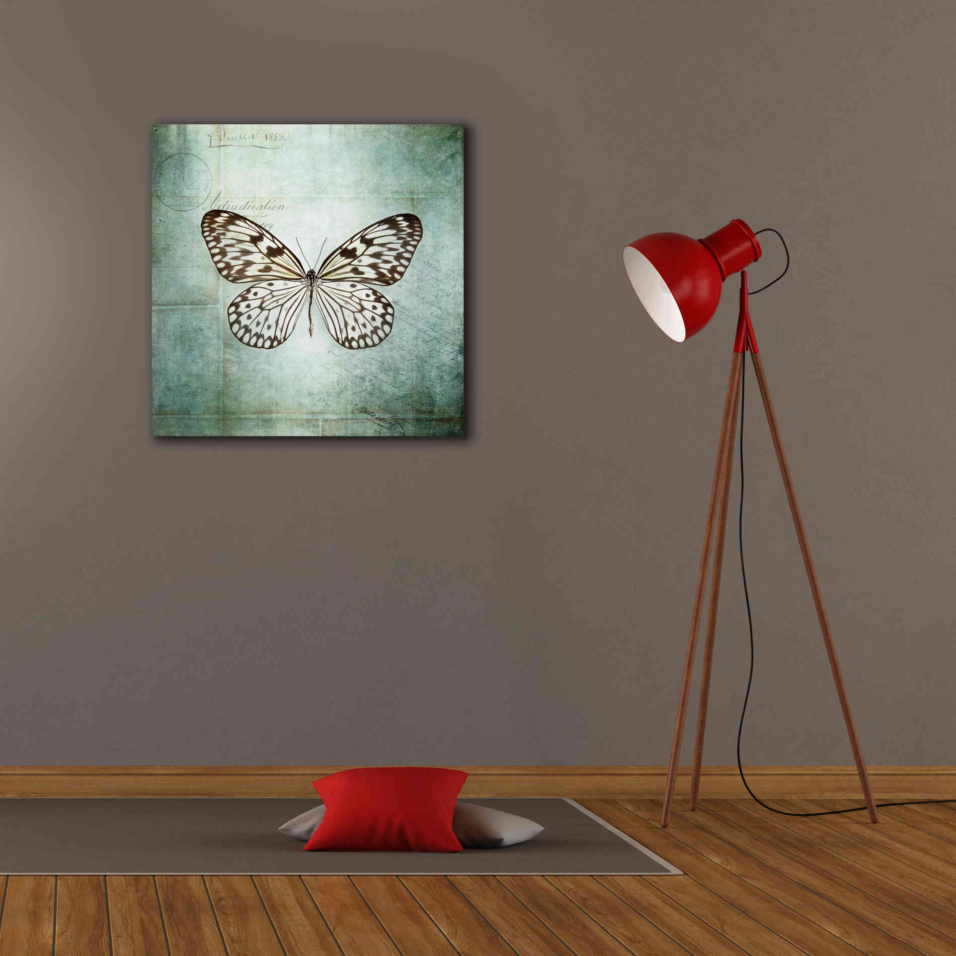 'French Butterfly V' by Debra Van Swearingen, Canvas Wall Art,26 x 26