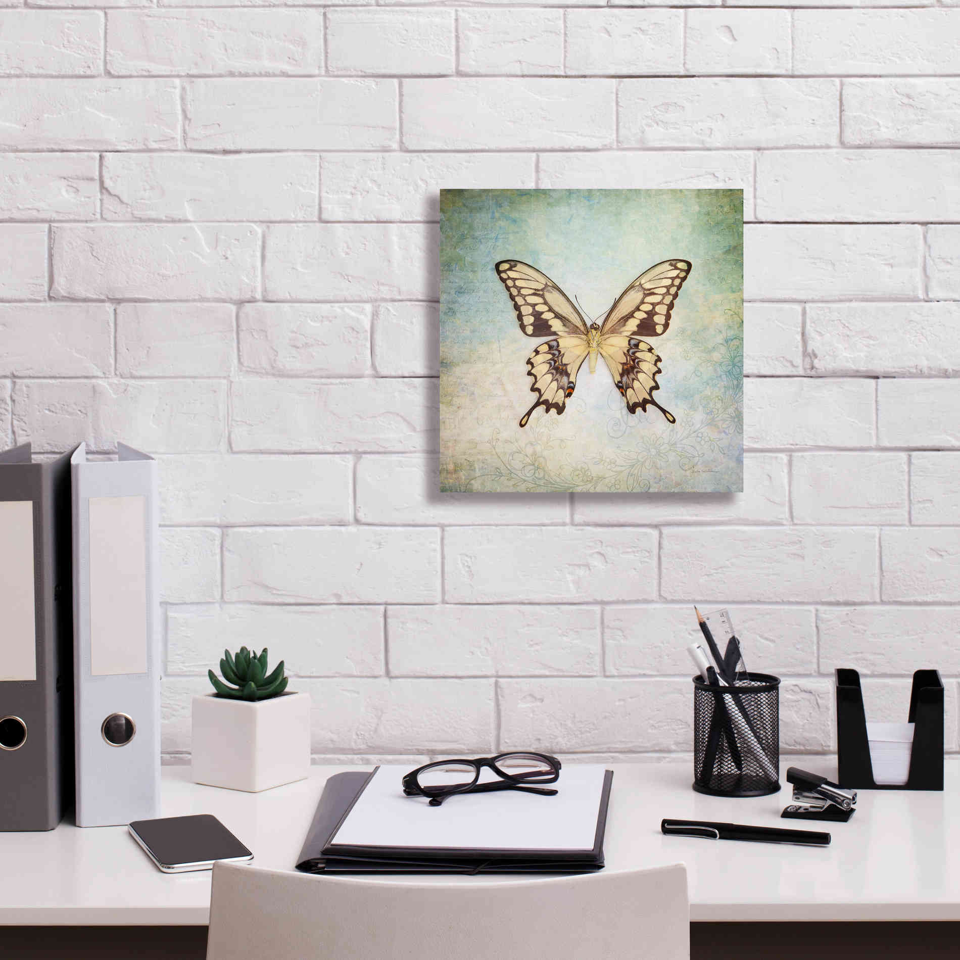 'French Butterfly VI' by Debra Van Swearingen, Canvas Wall Art,12 x 12