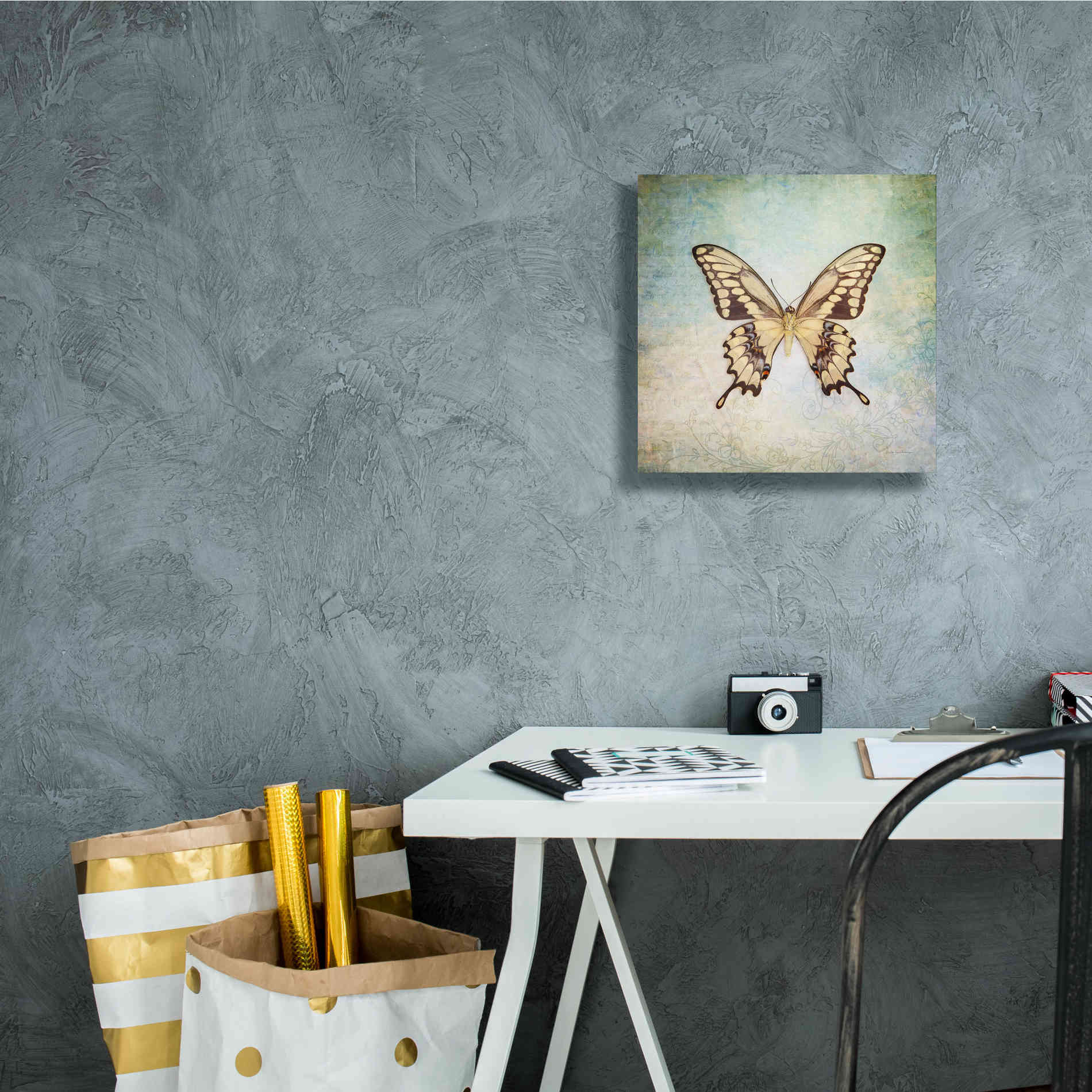 'French Butterfly VI' by Debra Van Swearingen, Canvas Wall Art,12 x 12