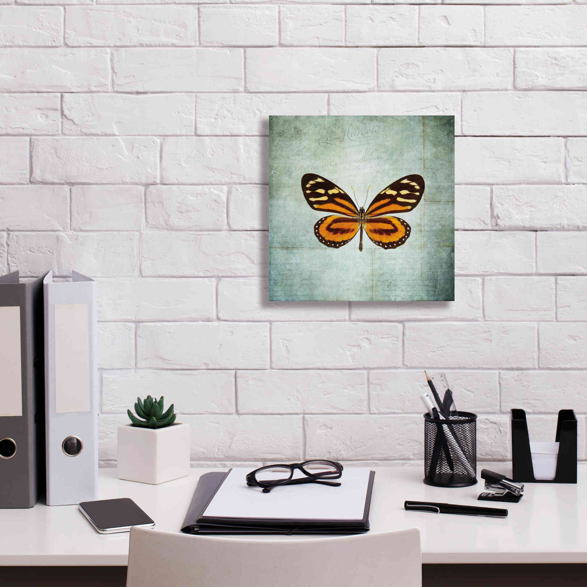 'French Butterfly VIII' by Debra Van Swearingen, Canvas Wall Art,12 x 12