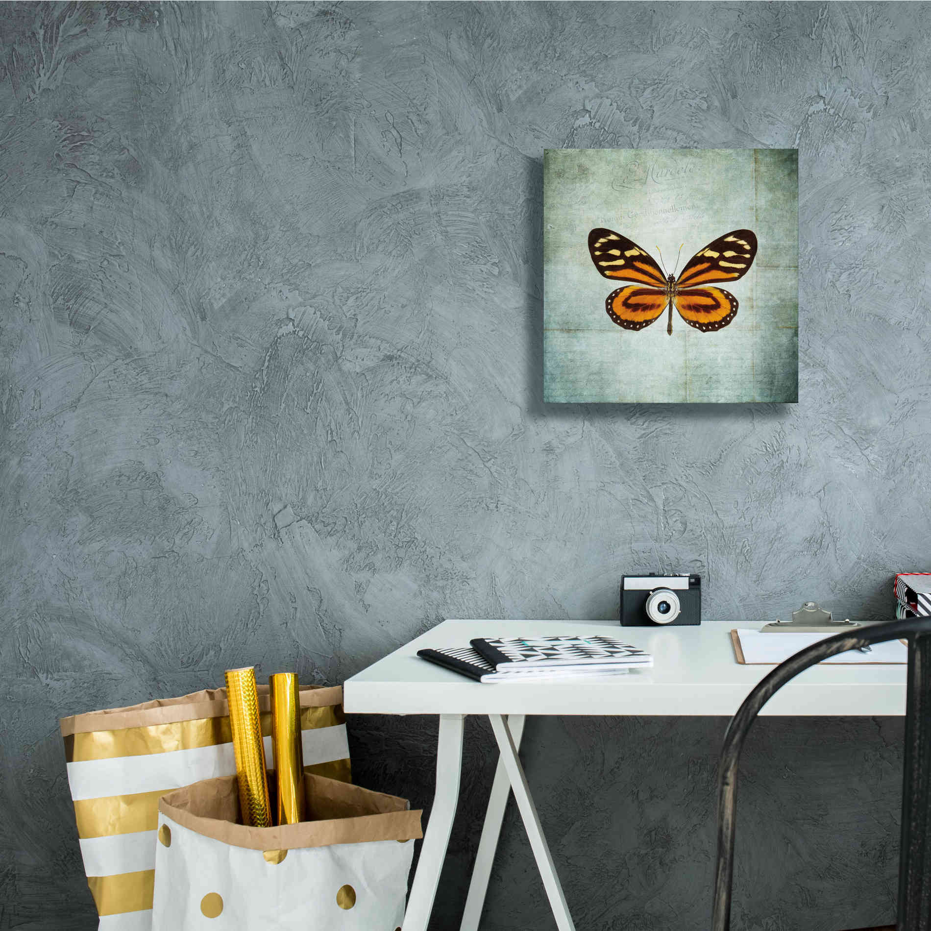 'French Butterfly VIII' by Debra Van Swearingen, Canvas Wall Art,12 x 12