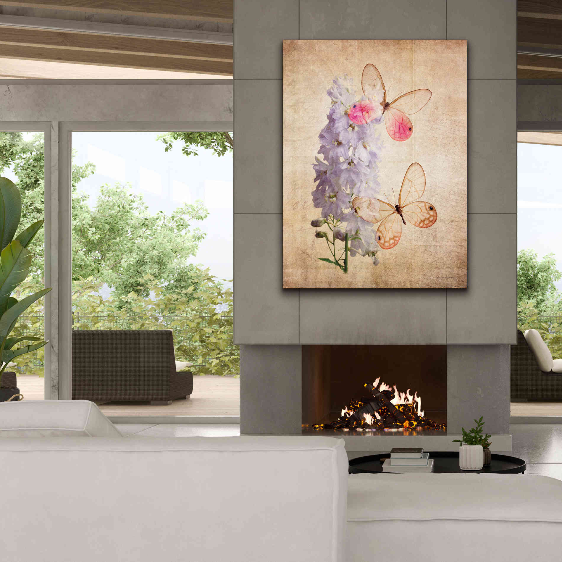 'Butterfly Botanical I' by Debra Van Swearingen, Canvas Wall Art,40 x 54