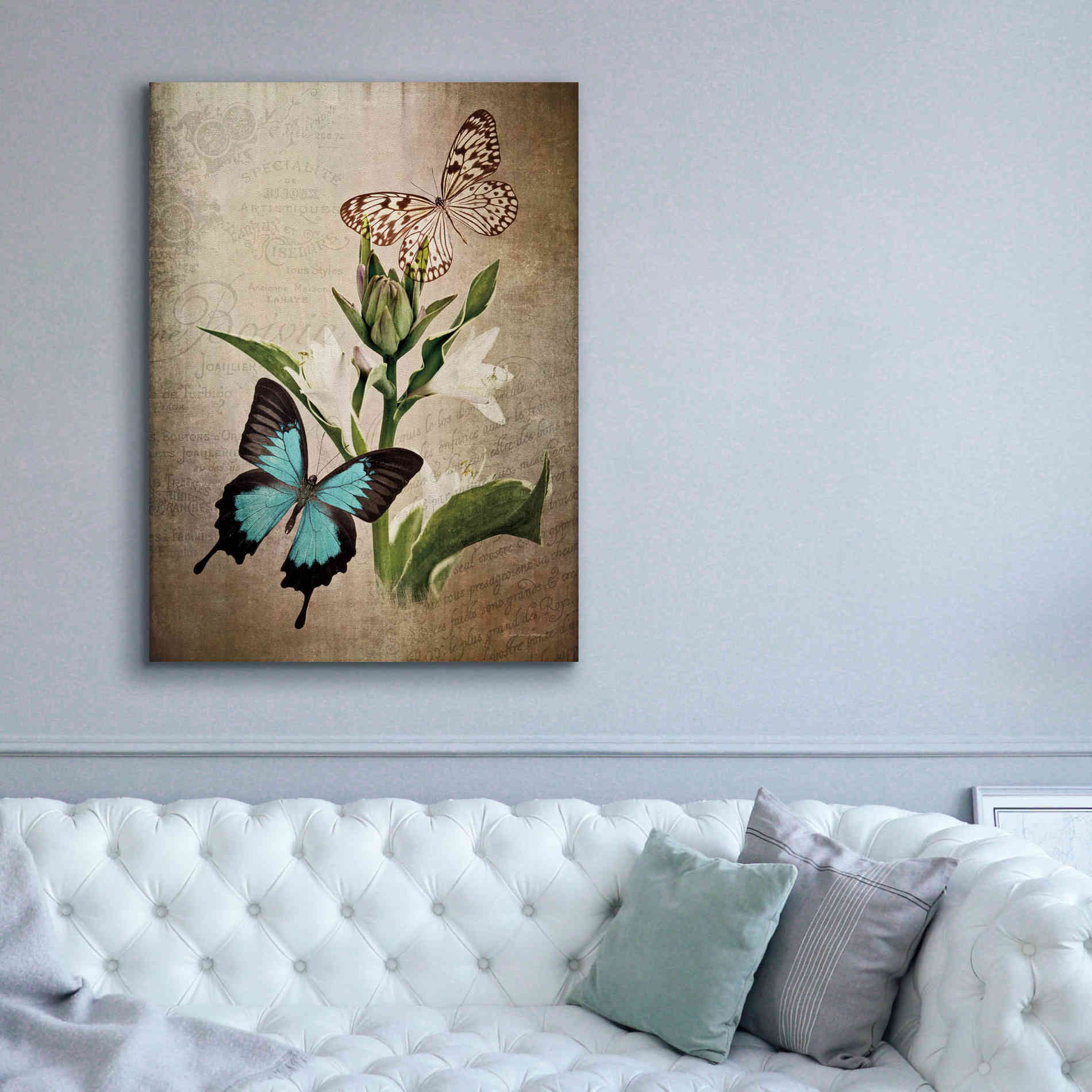 'Butterfly Botanical II' by Debra Van Swearingen, Canvas Wall Art,40 x 54