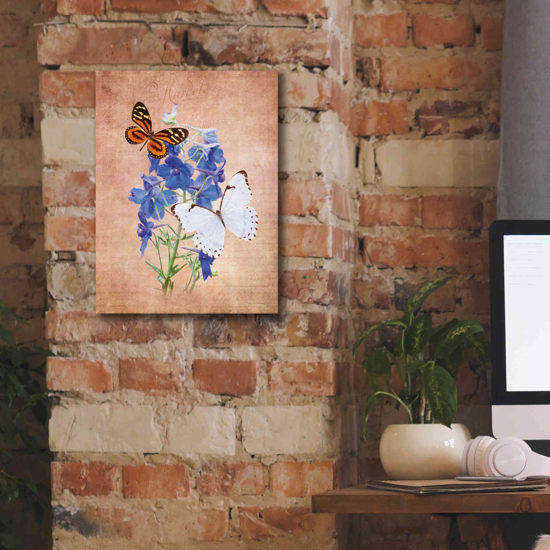 'Butterfly Botanical III' by Debra Van Swearingen, Canvas Wall Art,12 x 16