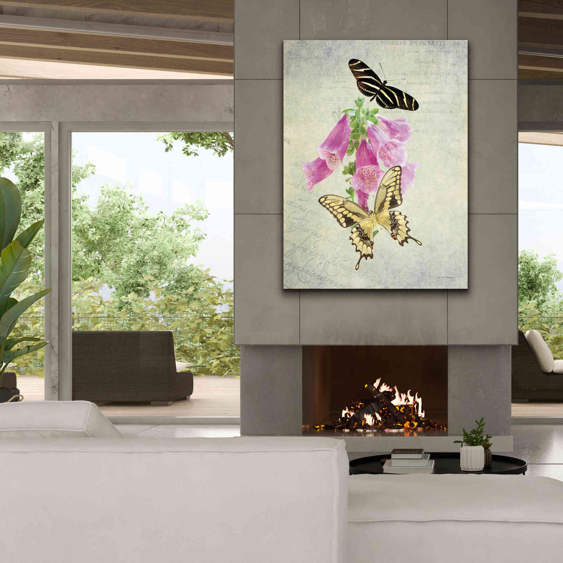 'Butterfly Botanical IV' by Debra Van Swearingen, Canvas Wall Art,40 x 54