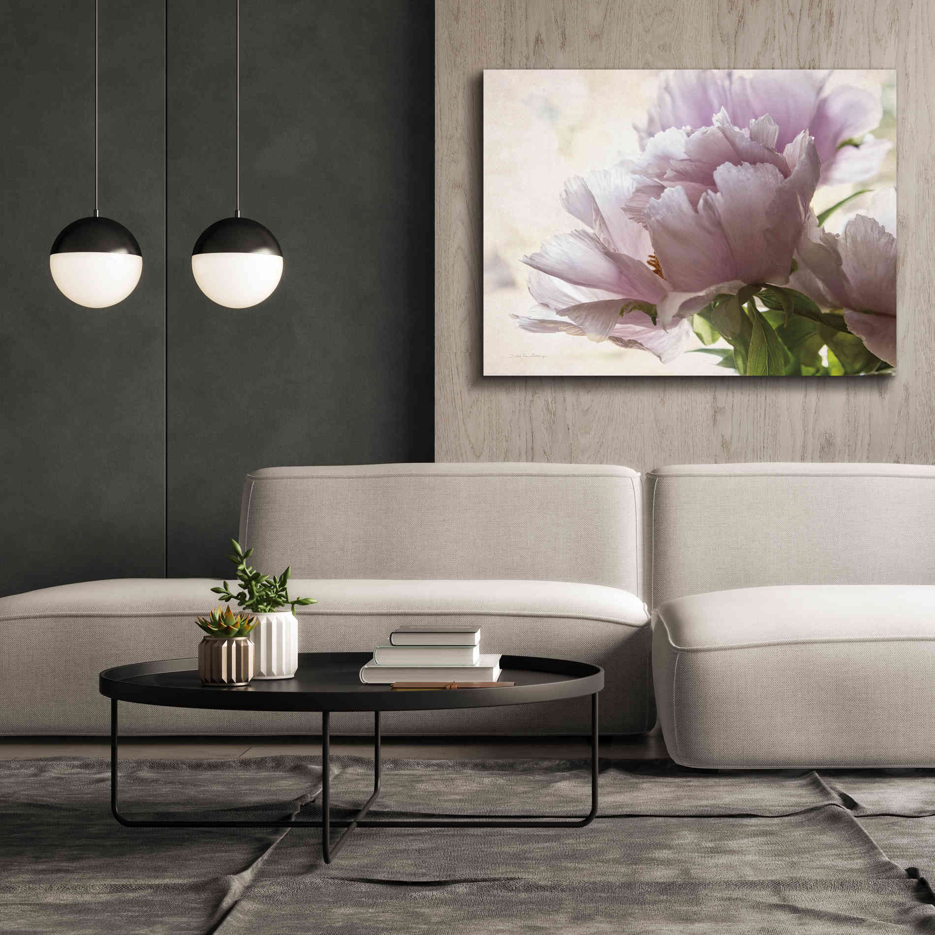 'Translucent Peony I' by Debra Van Swearingen, Canvas Wall Art,54 x 40