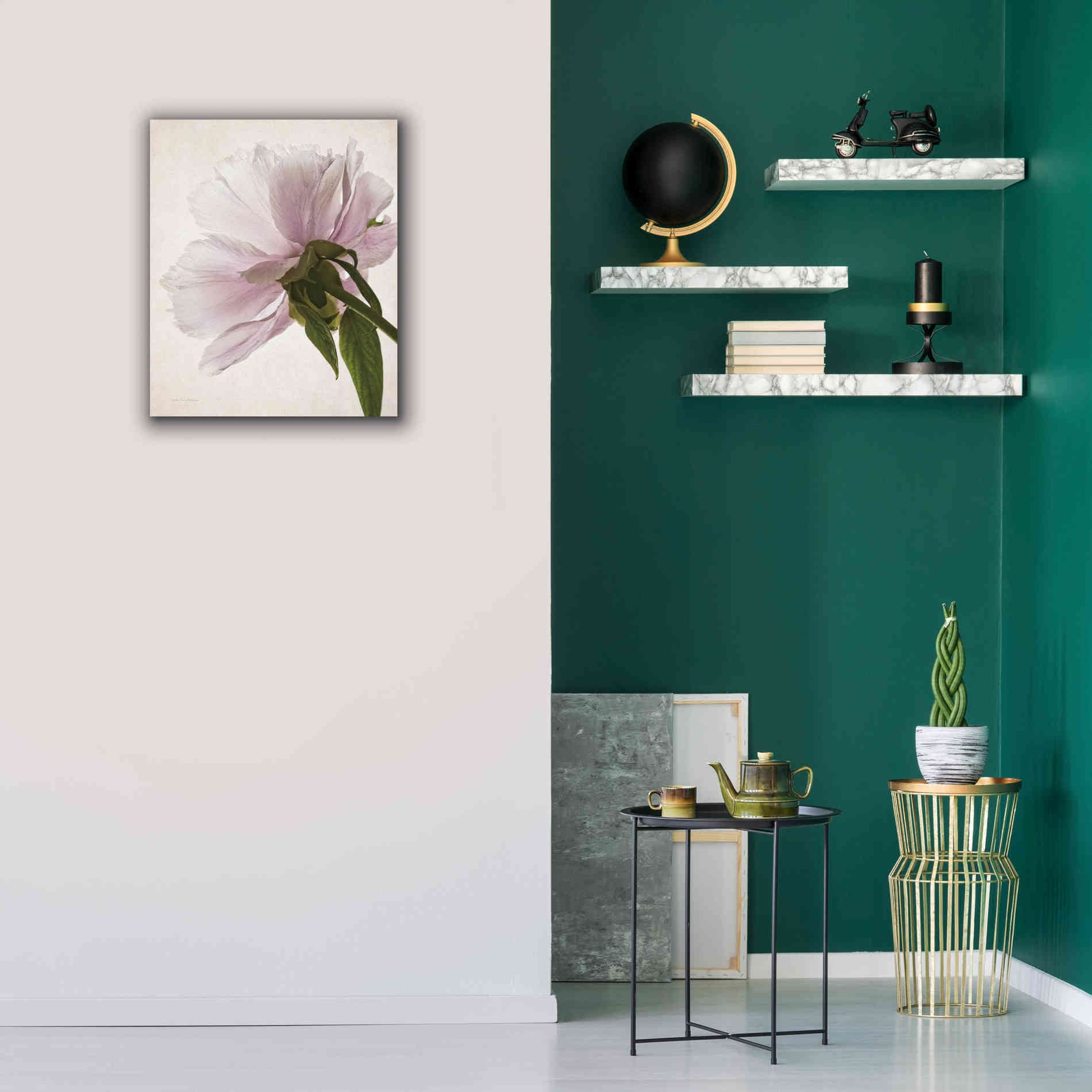 'Translucent Peony III' by Debra Van Swearingen, Canvas Wall Art,20 x 24