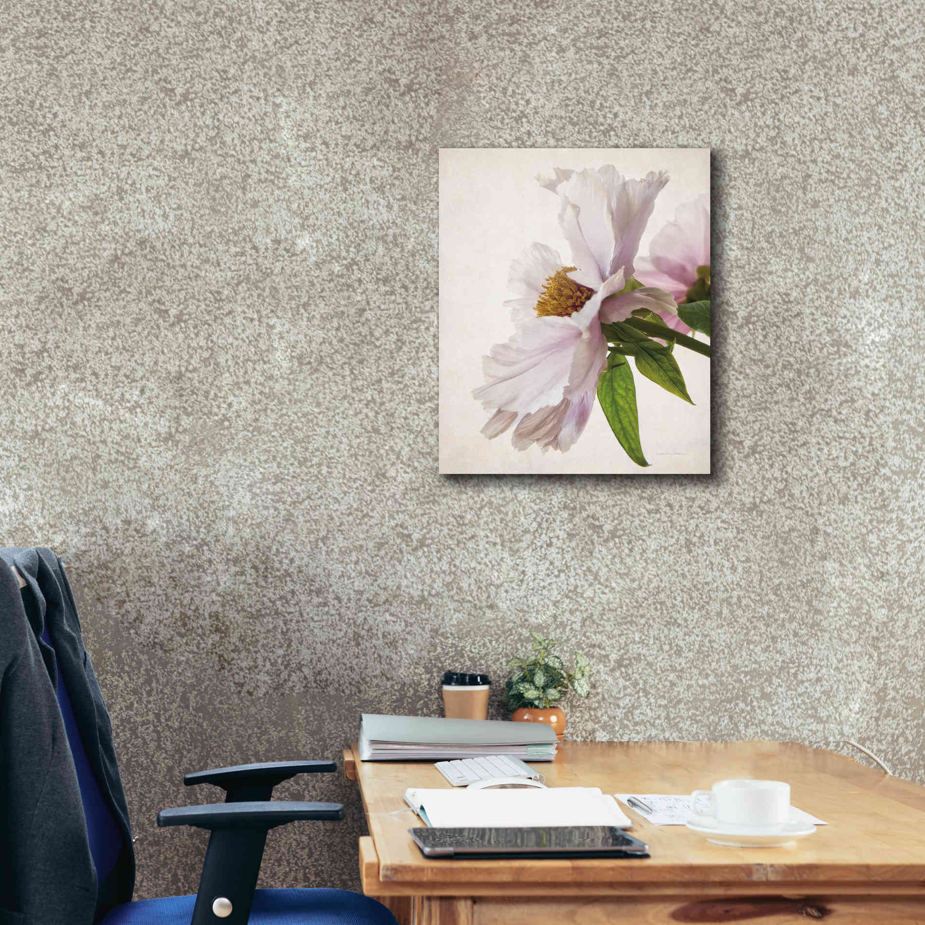 'Translucent Peony IV' by Debra Van Swearingen, Canvas Wall Art,20 x 24