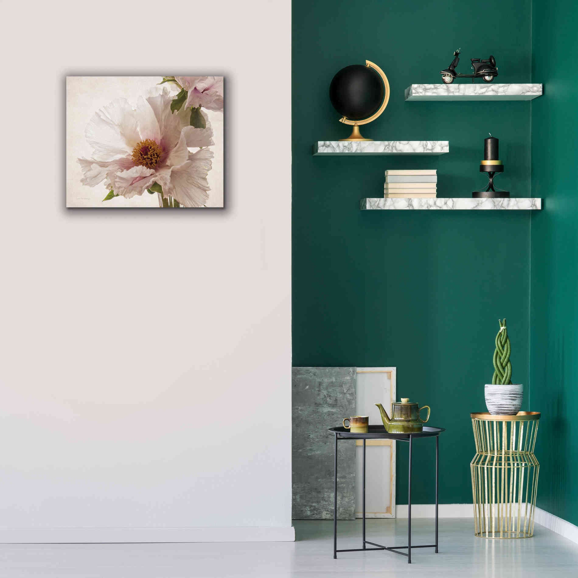 'Translucent Peony V' by Debra Van Swearingen, Canvas Wall Art,24 x 20