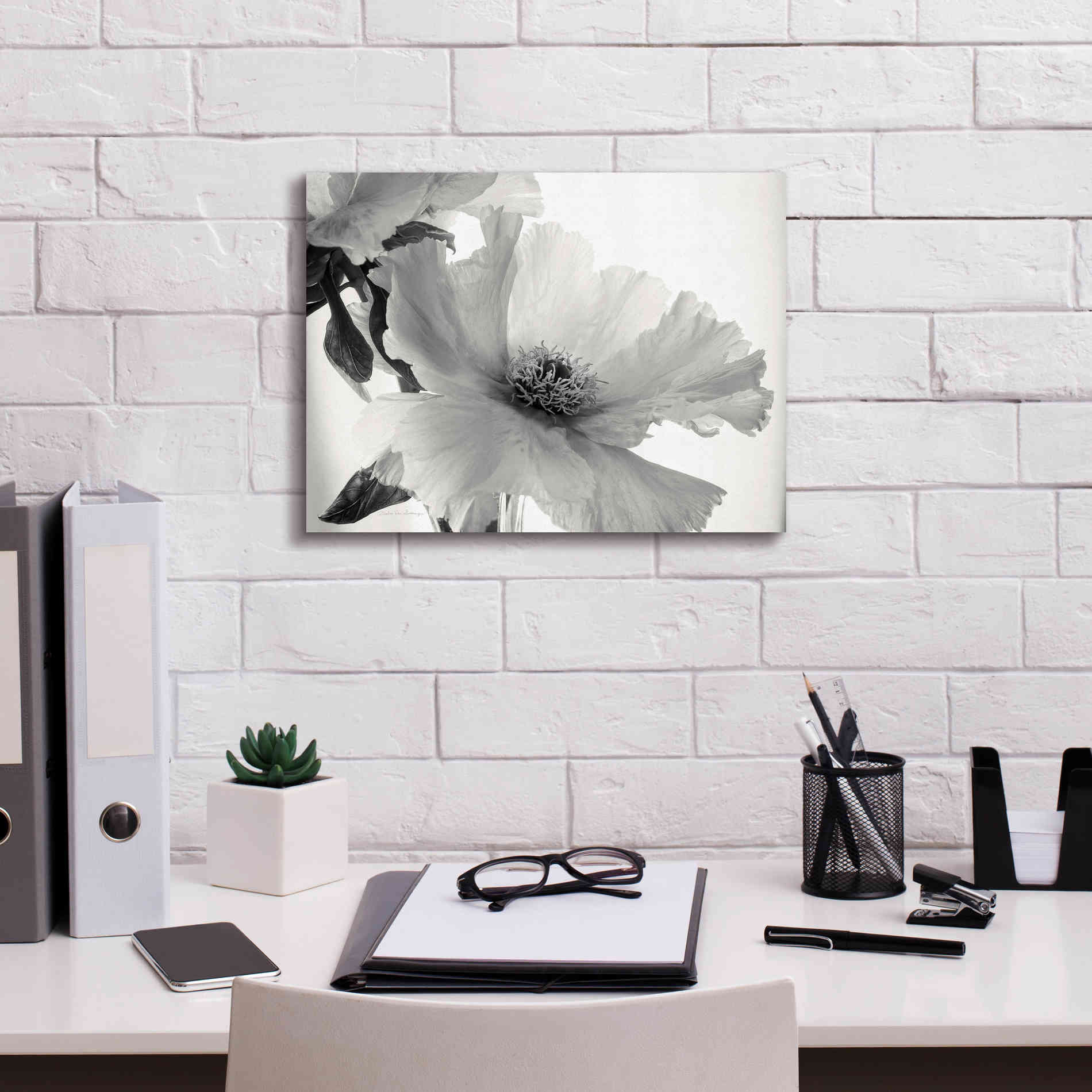 'Translucent Peony VIBW' by Debra Van Swearingen, Canvas Wall Art,16 x 12
