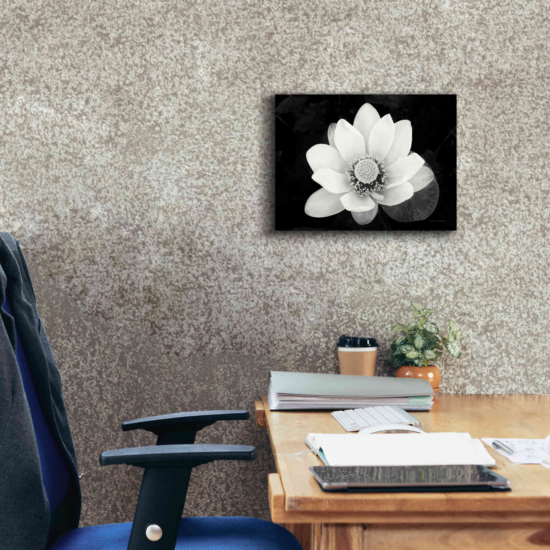 'Lotus Flower II v2' by Debra Van Swearingen, Canvas Wall Art,16 x 12