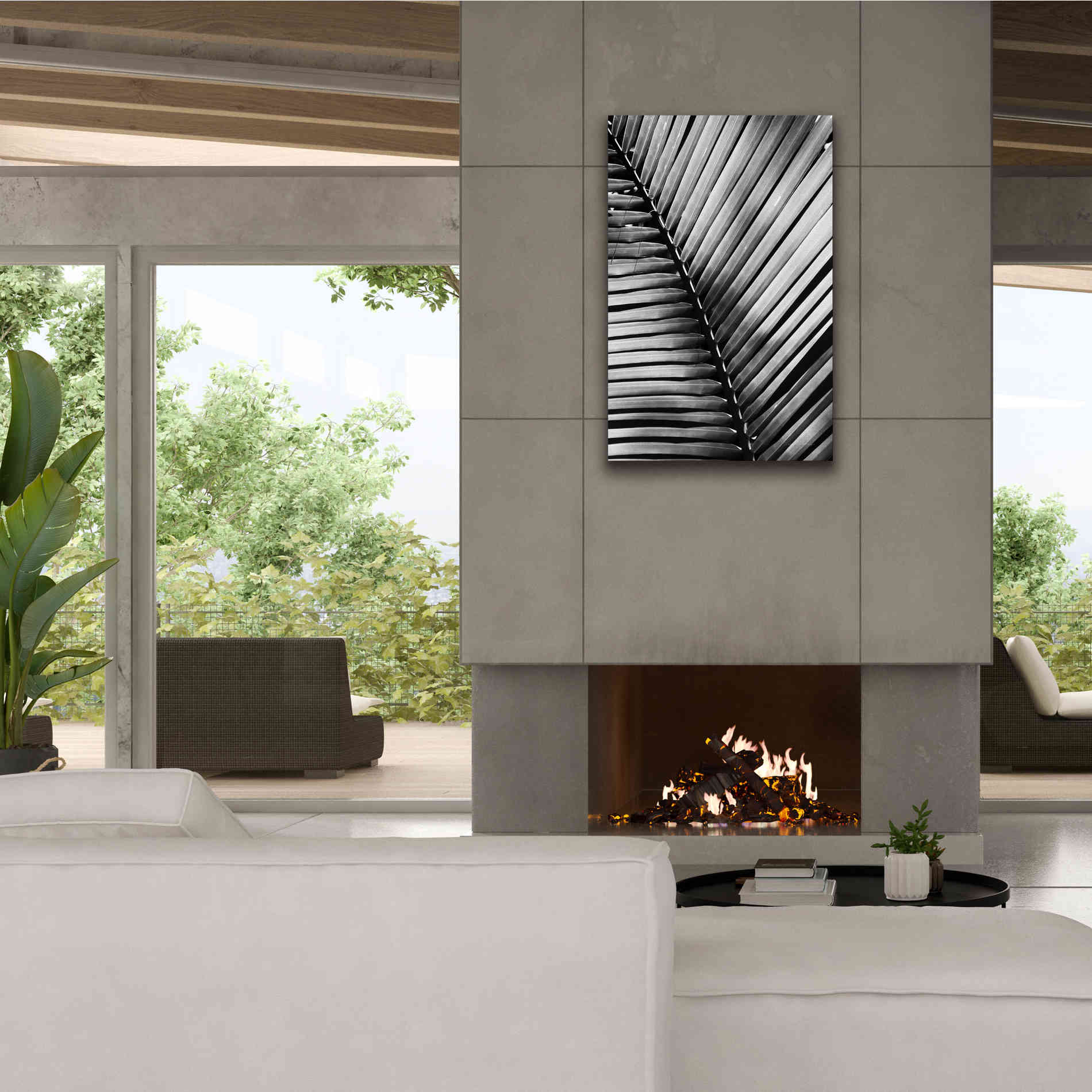 'Palm Frond I' by Debra Van Swearingen, Canvas Wall Art,26 x 40