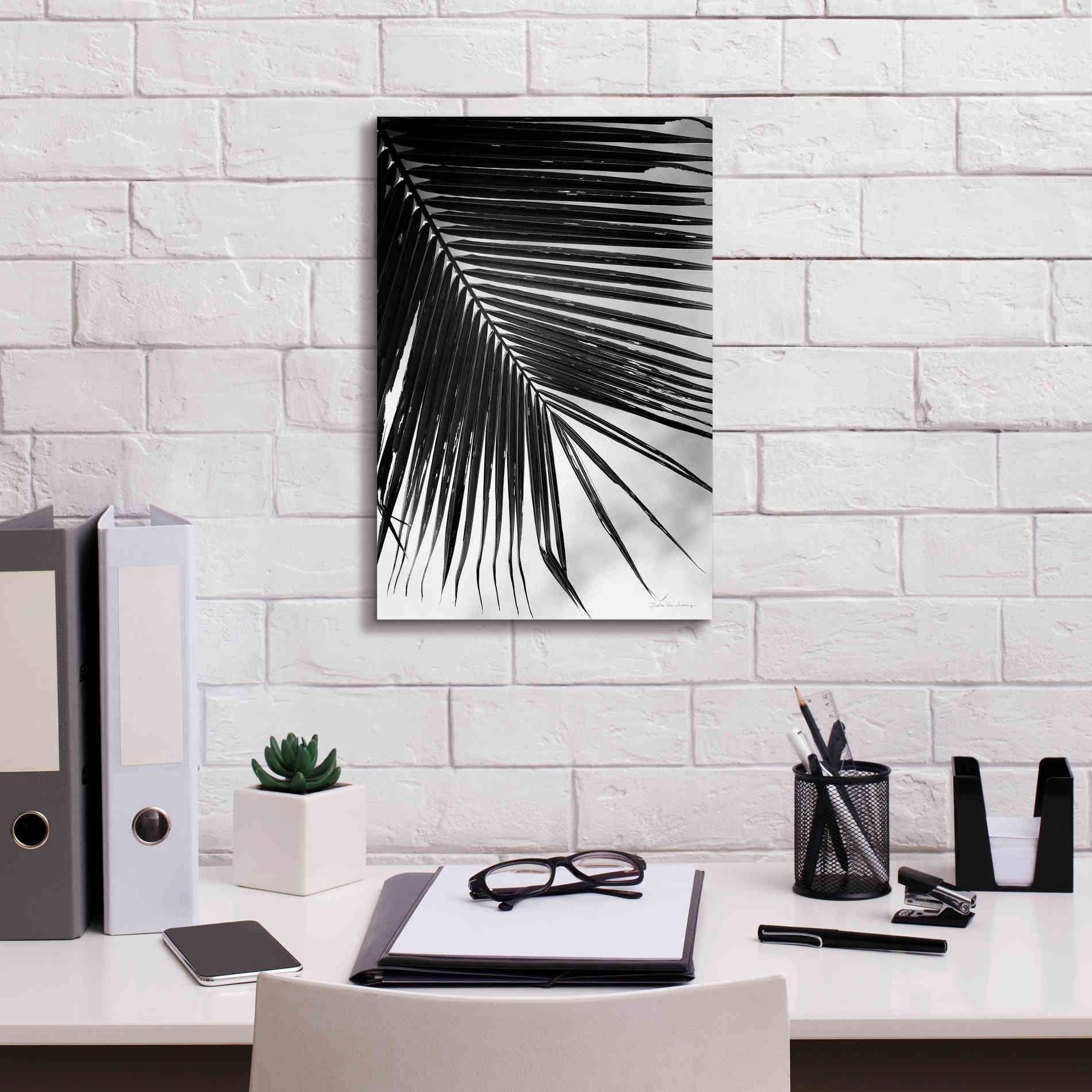 'Palm Frond II' by Debra Van Swearingen, Canvas Wall Art,12 x 18