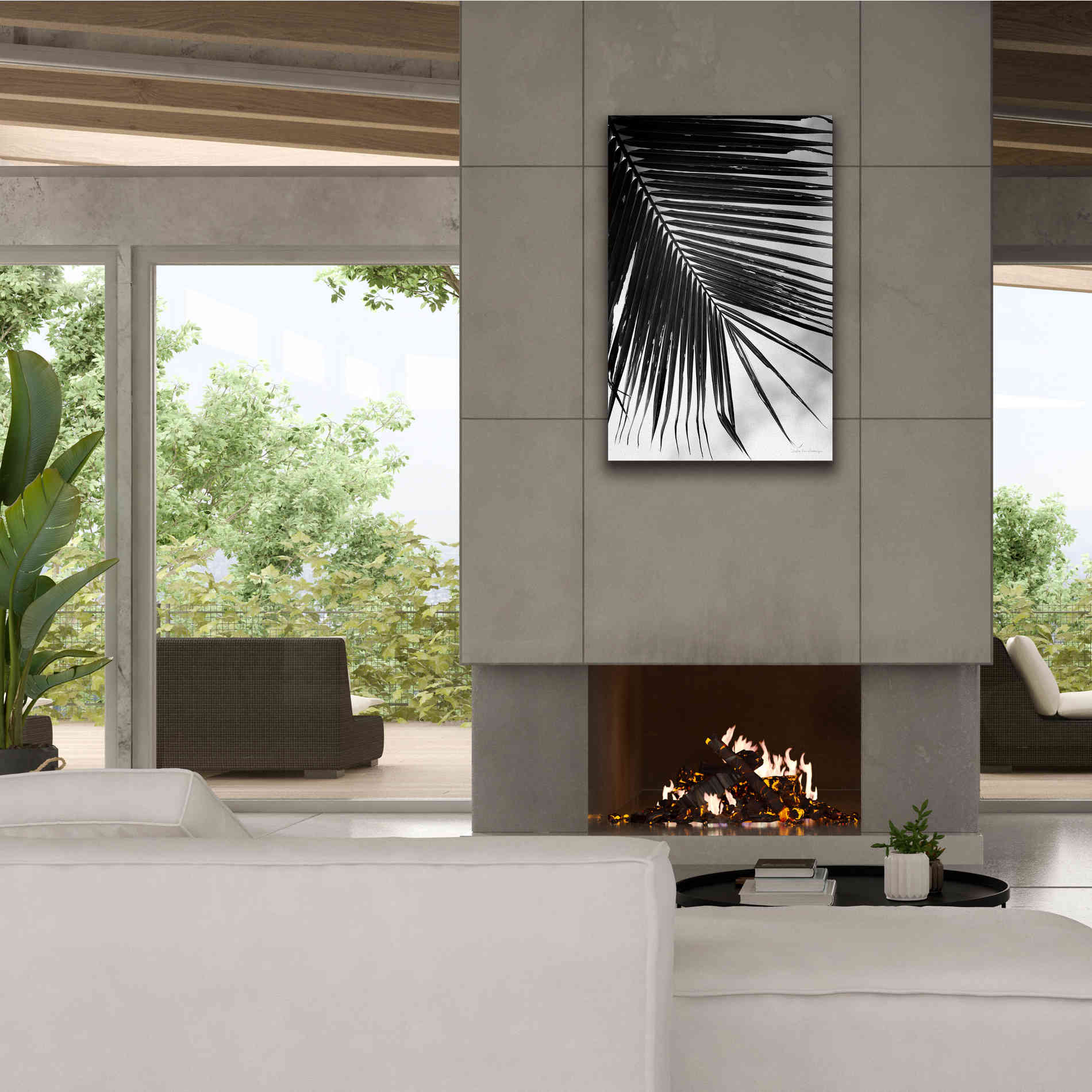 'Palm Frond II' by Debra Van Swearingen, Canvas Wall Art,26 x 40