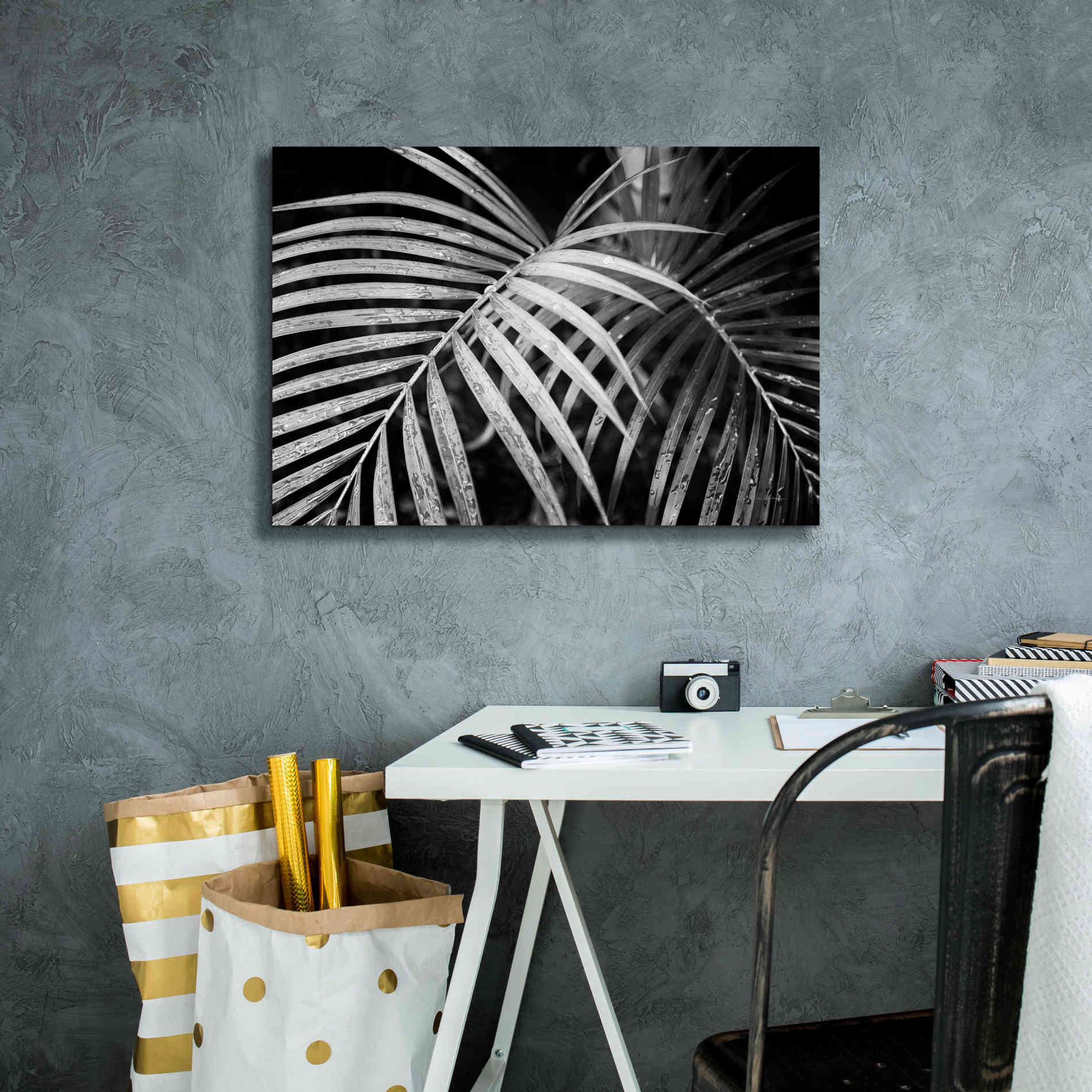 'Palm Fronds' by Debra Van Swearingen, Canvas Wall Art,26 x 18