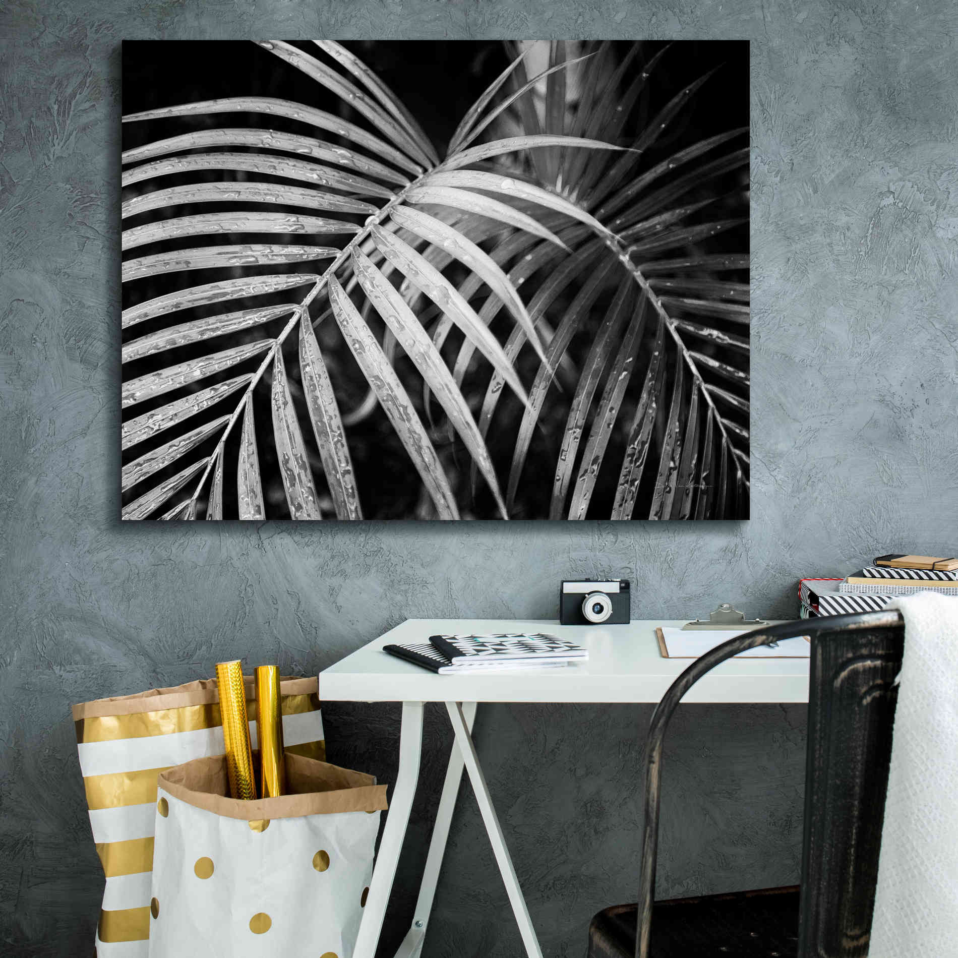 'Palm Fronds' by Debra Van Swearingen, Canvas Wall Art,34 x 26
