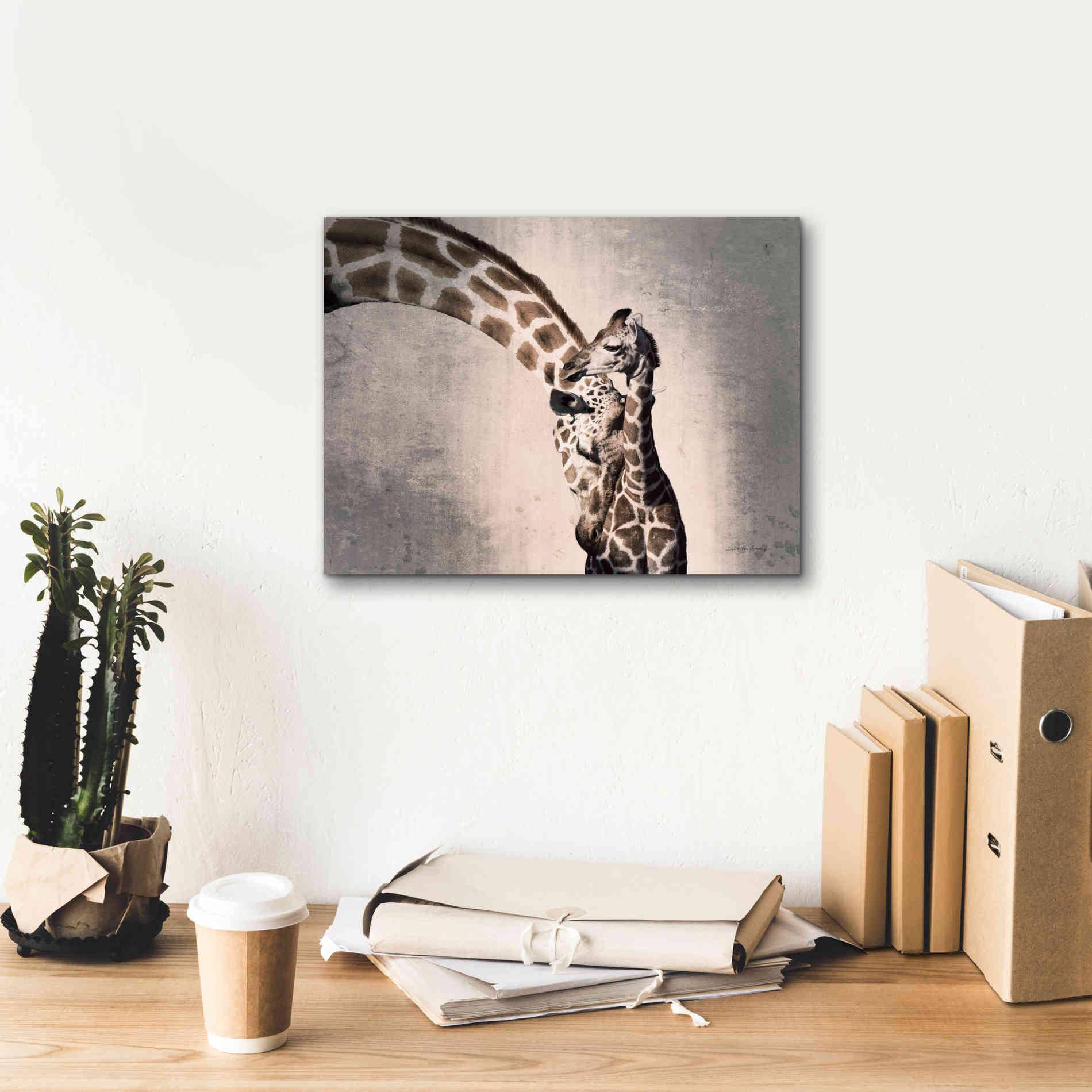 'Mother and Son' by Debra Van Swearingen, Canvas Wall Art,16 x 12