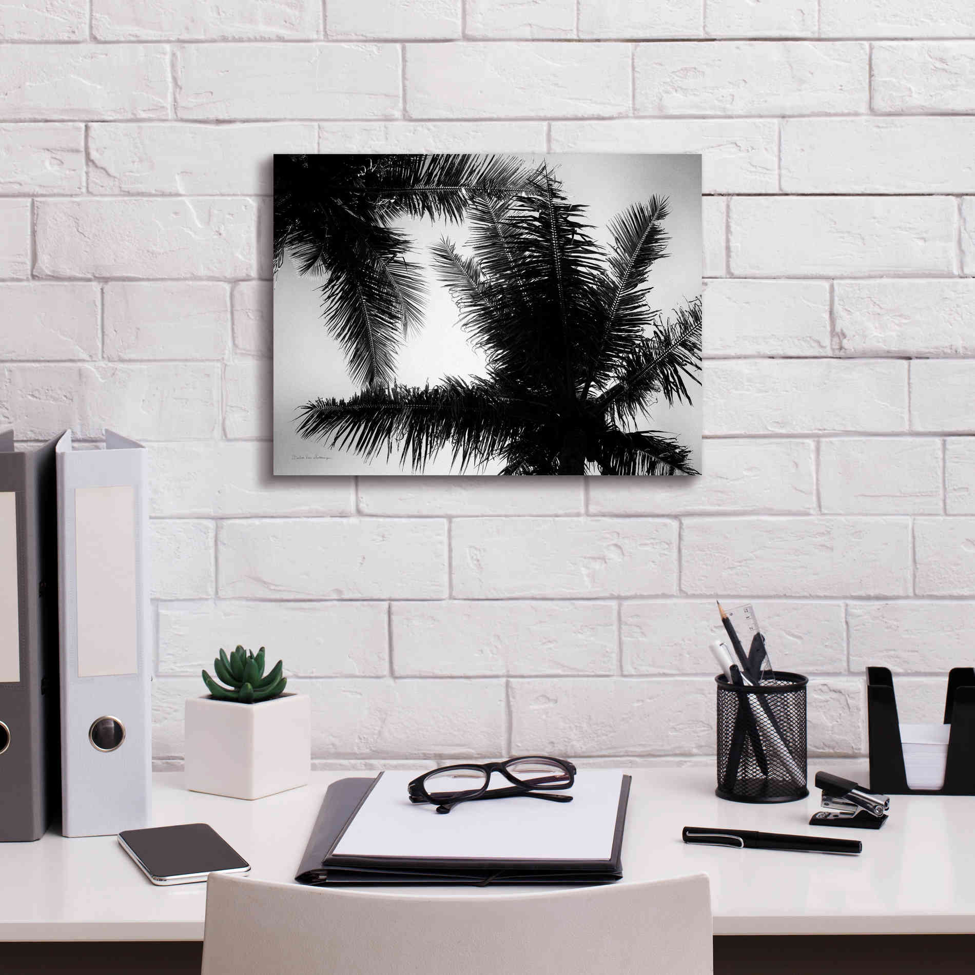 'Palm Tree Looking Up I' by Debra Van Swearingen, Canvas Wall Art,16 x 12