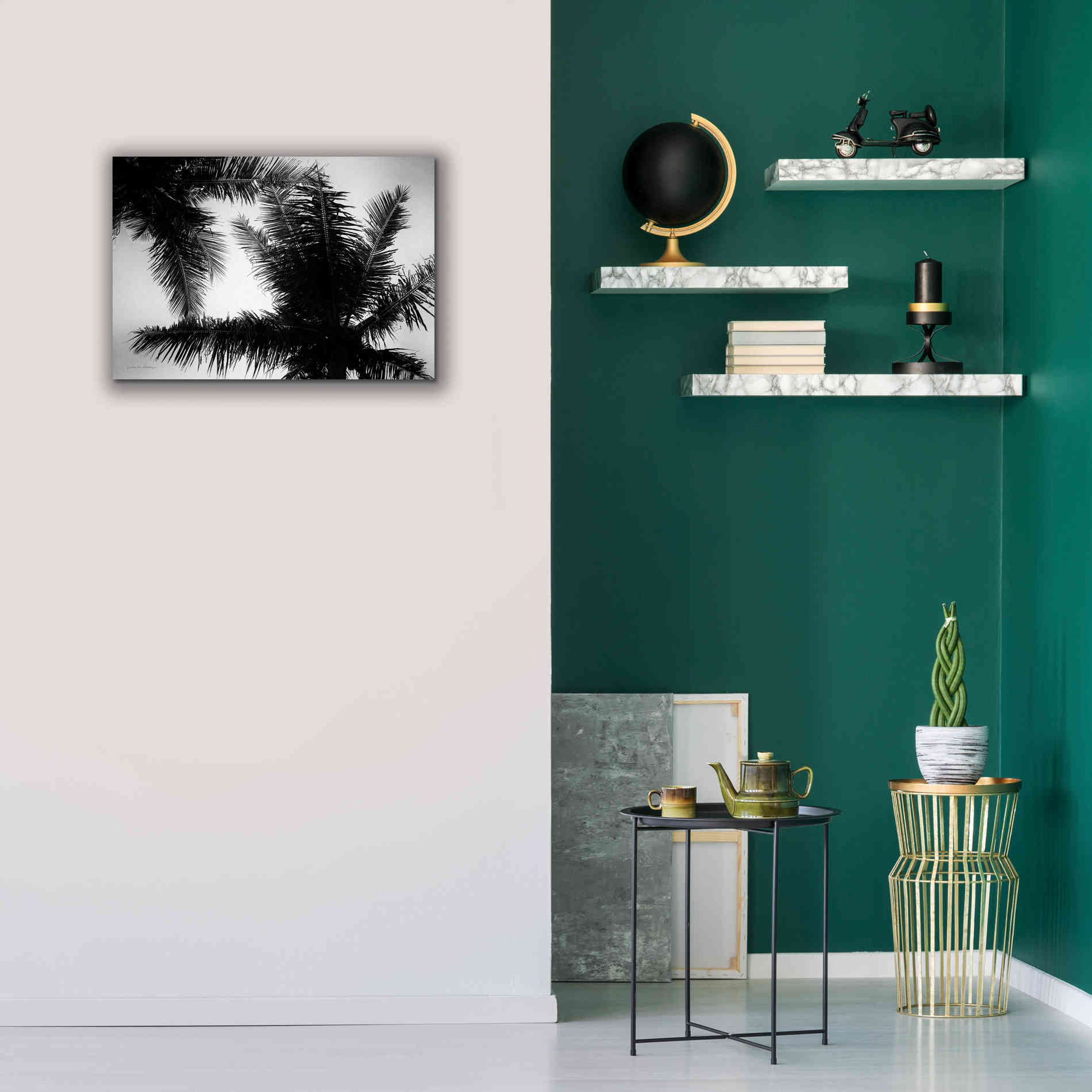 'Palm Tree Looking Up I' by Debra Van Swearingen, Canvas Wall Art,26 x 18