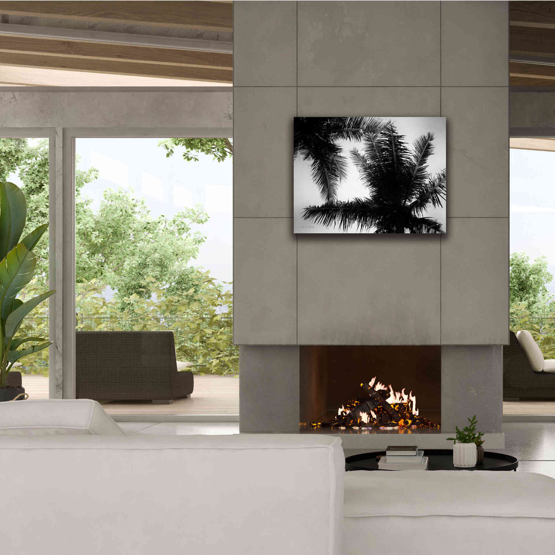 'Palm Tree Looking Up I' by Debra Van Swearingen, Canvas Wall Art,34 x 26