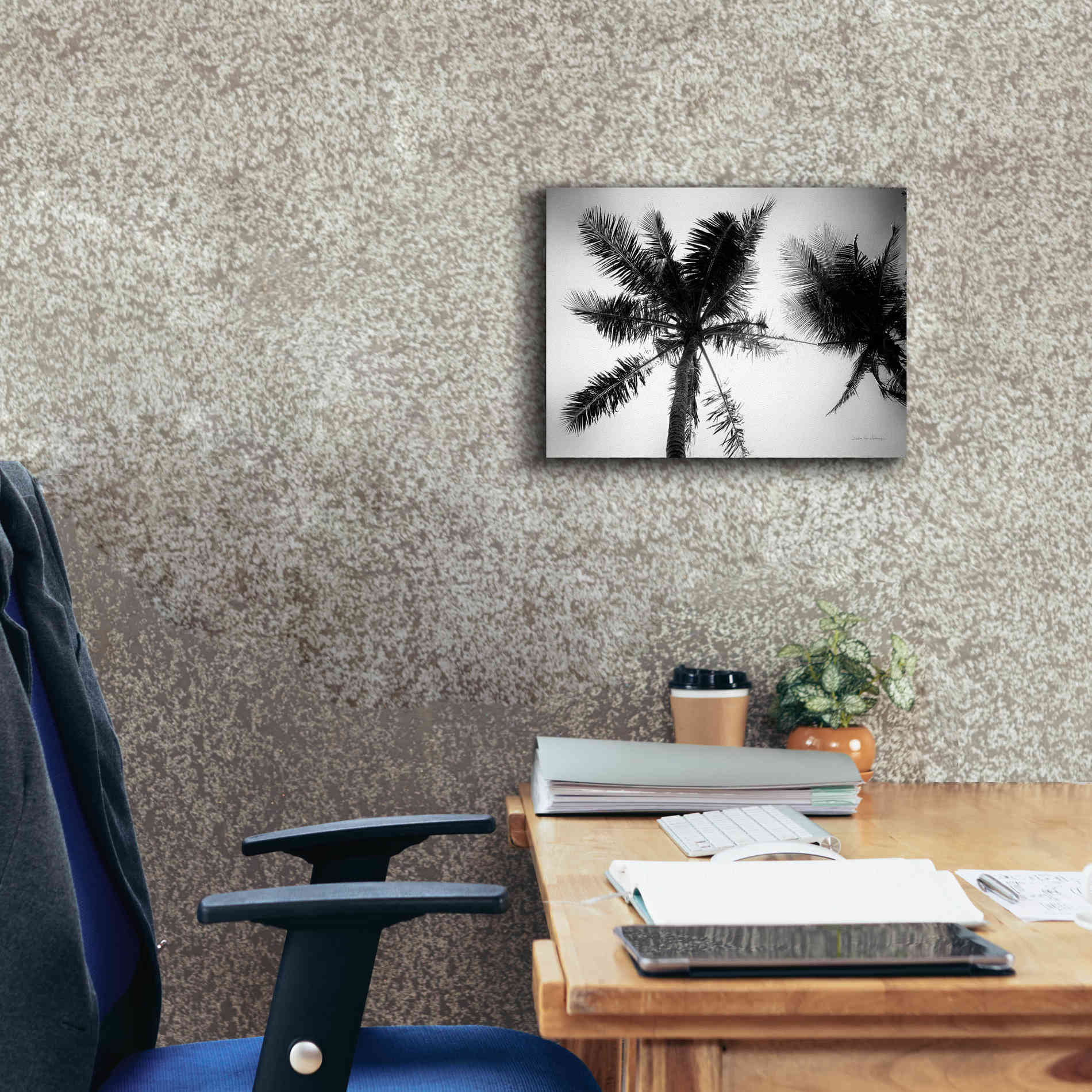 'Palm Tree Looking Up II' by Debra Van Swearingen, Canvas Wall Art,16 x 12