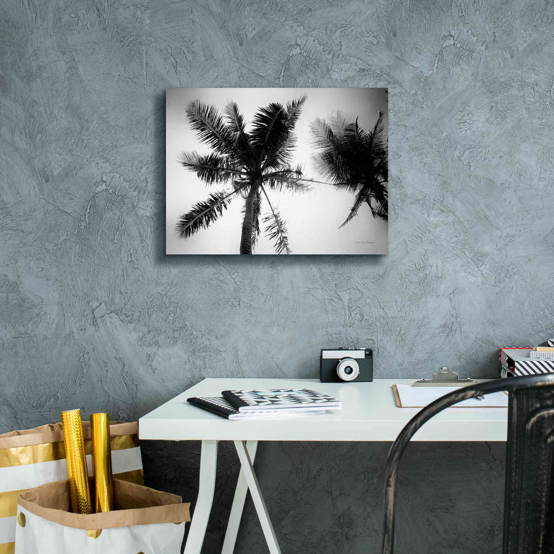 'Palm Tree Looking Up II' by Debra Van Swearingen, Canvas Wall Art,16 x 12